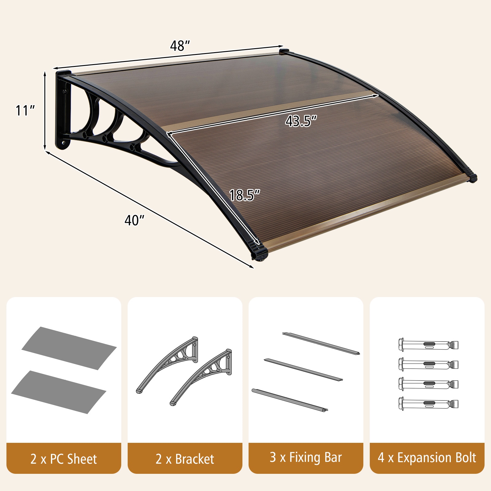 Slickblue D-CO-FC92211PN awnings - View #6