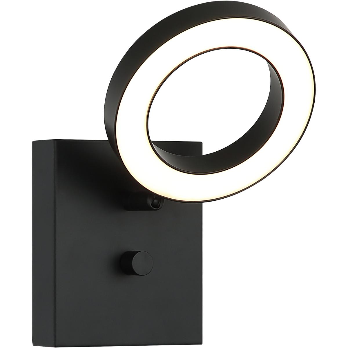 Matteo -  Lighting S12801BK Realm LED 538 inch Black Wall Sconce Wall Light