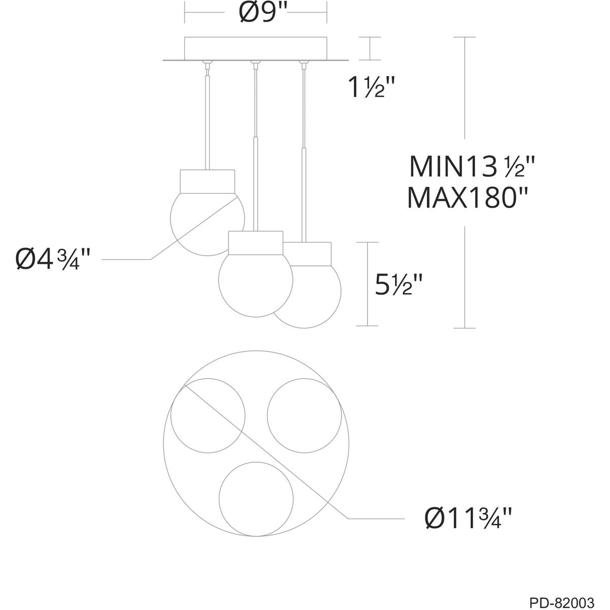 Modern Forms PD-82003R-BK Pendant-Lights - View #2