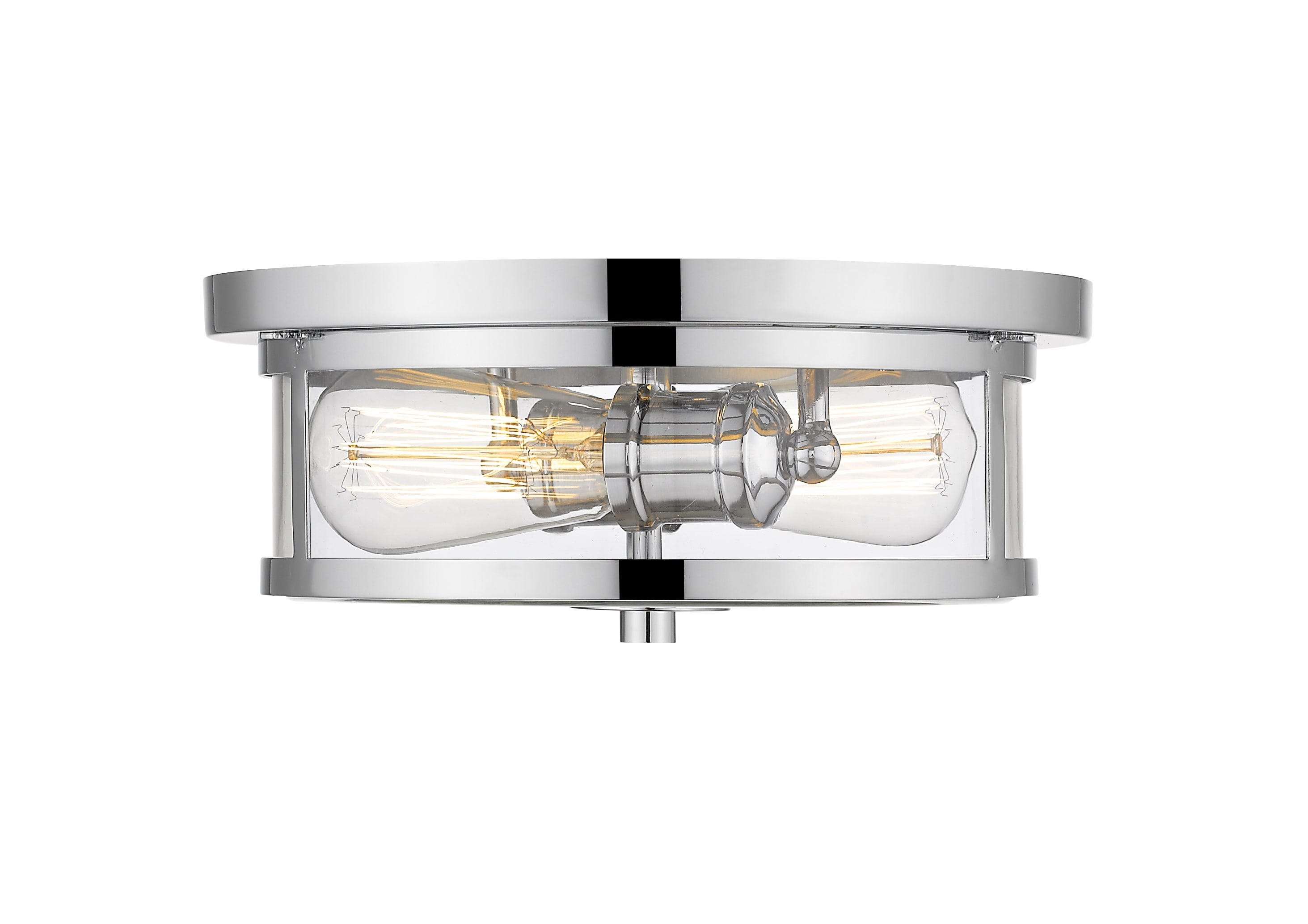 Z-Lite 462F11-CH Savannah 2 -Light 11-in Polished Chrome Flush Mount Light