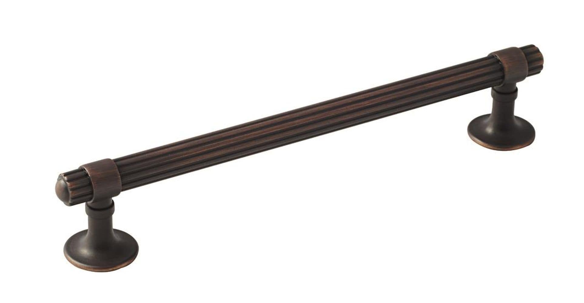 Amerock BP36623ORB Sea Grass 6-5/16-in , 160mm Center to Center Oil Rubbed Bronze Cylindrical Bar