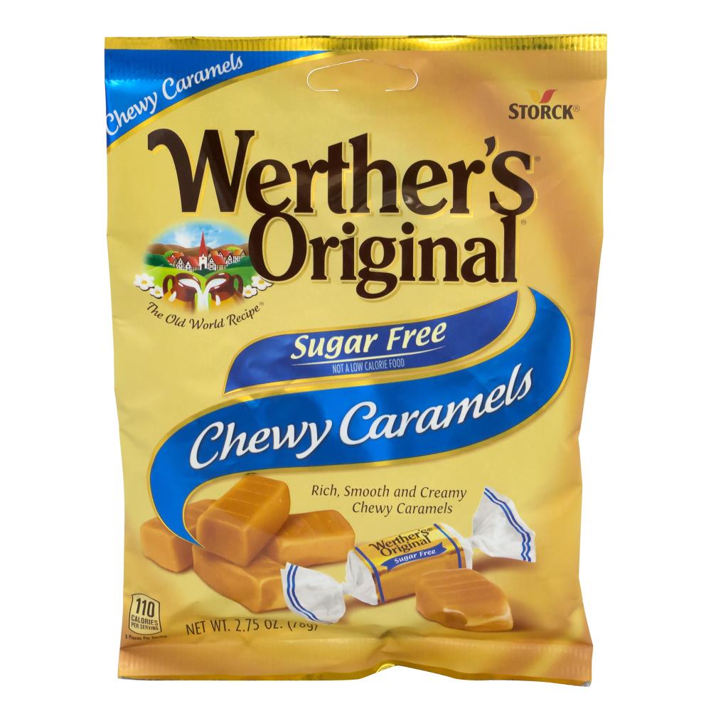 Werther's Werther's Original Chewy Caramels Sugar Free, 2.75 oz, 3 Pack ...