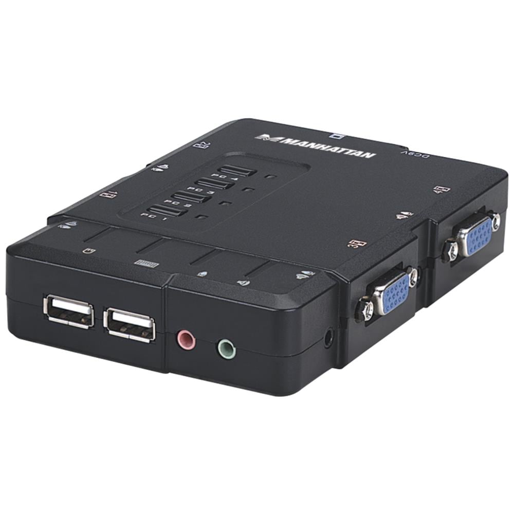 Manhattan 151269 4-Port Compact KVM Switch