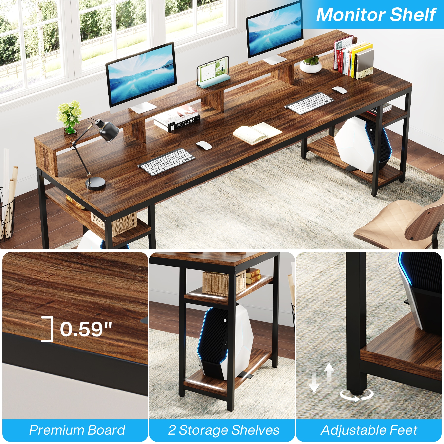 Tribesigns LWFD-RY0118 Office-Tables - View #4