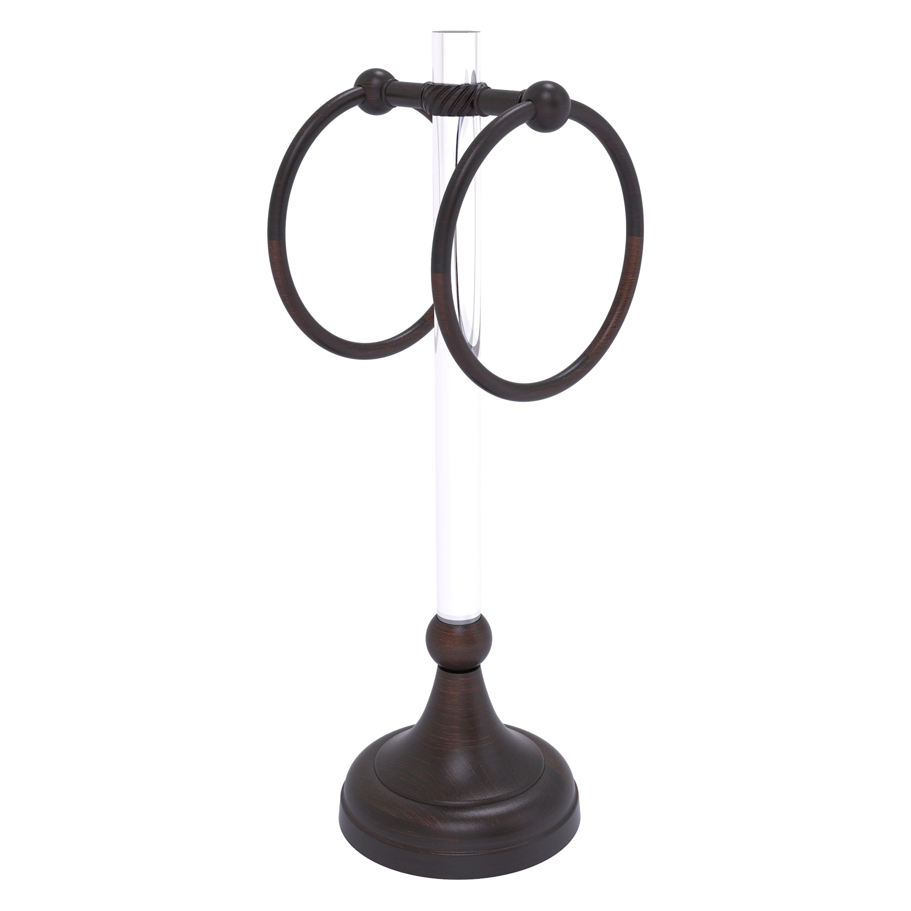 Allied Brass PG-TRST-10-VB Pacific Grove Venetian Bronze Freestanding countertop Double Towel Ring