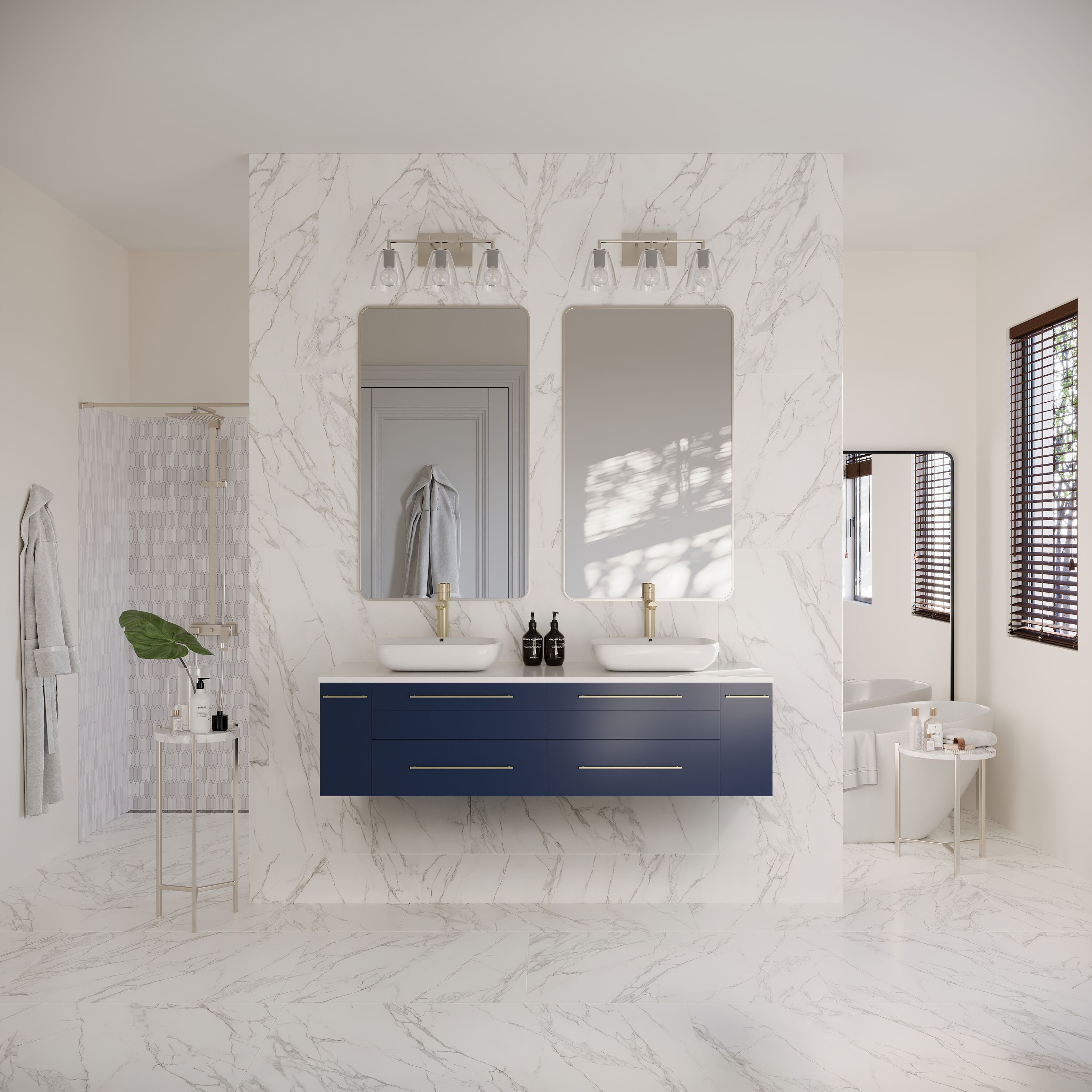 Fresca FCB6160RBL-VSL-DCWHV Bath-Vanity-Combo - View #5