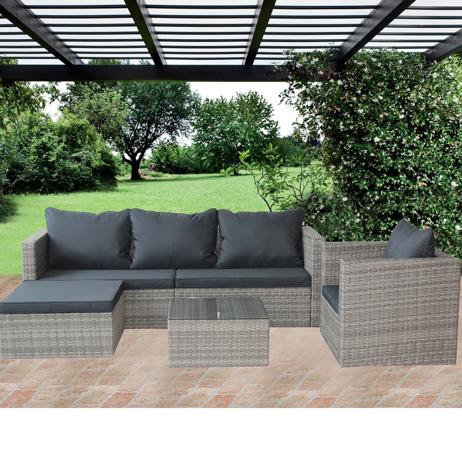 SINOFURN SYA690026GY Patio-Conversation-Sets - View #7