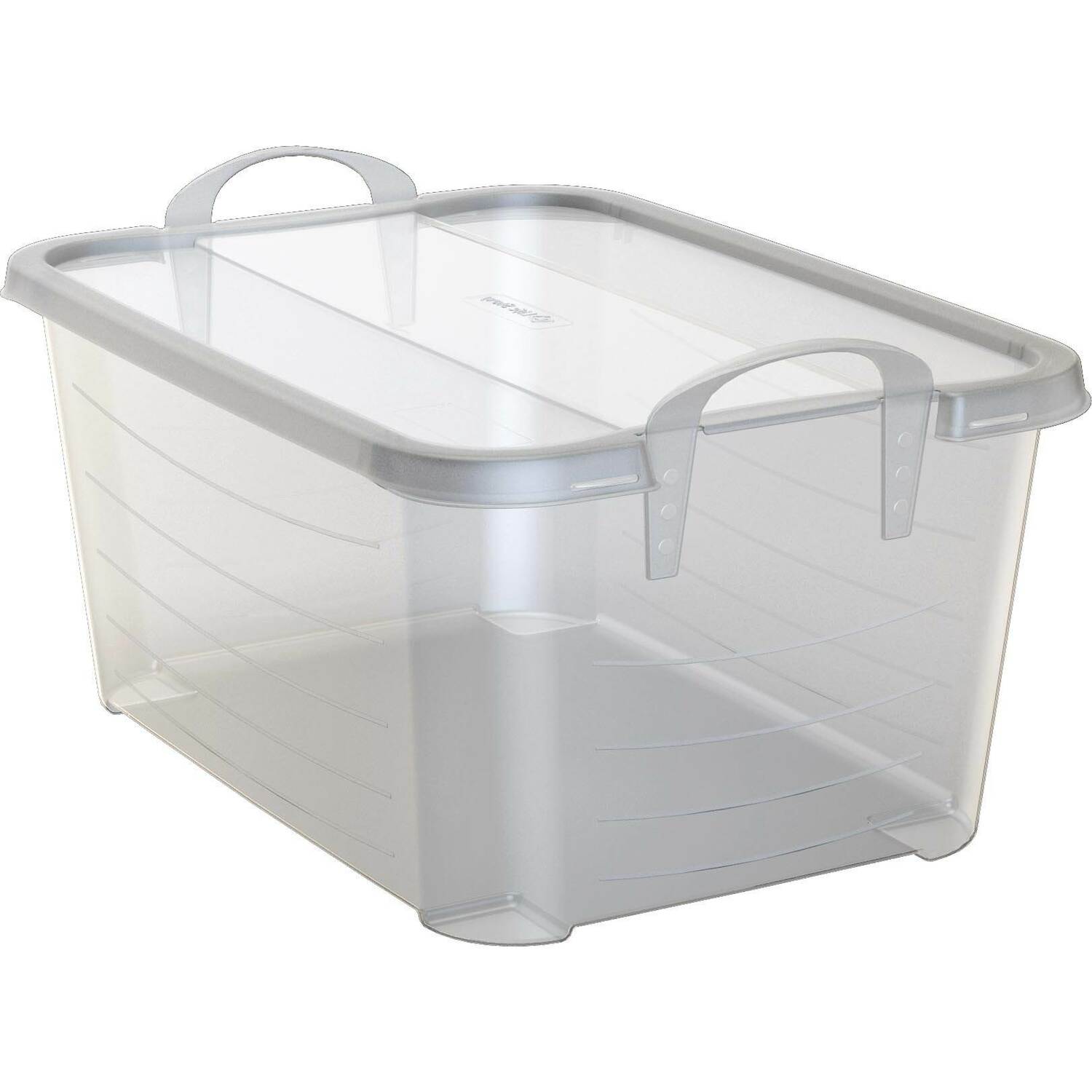 Life Story 77920 12 -Pack Large 13.75 -Gallons ( 55 -Quarts ) Clear Stackable Tote with Latching Lid