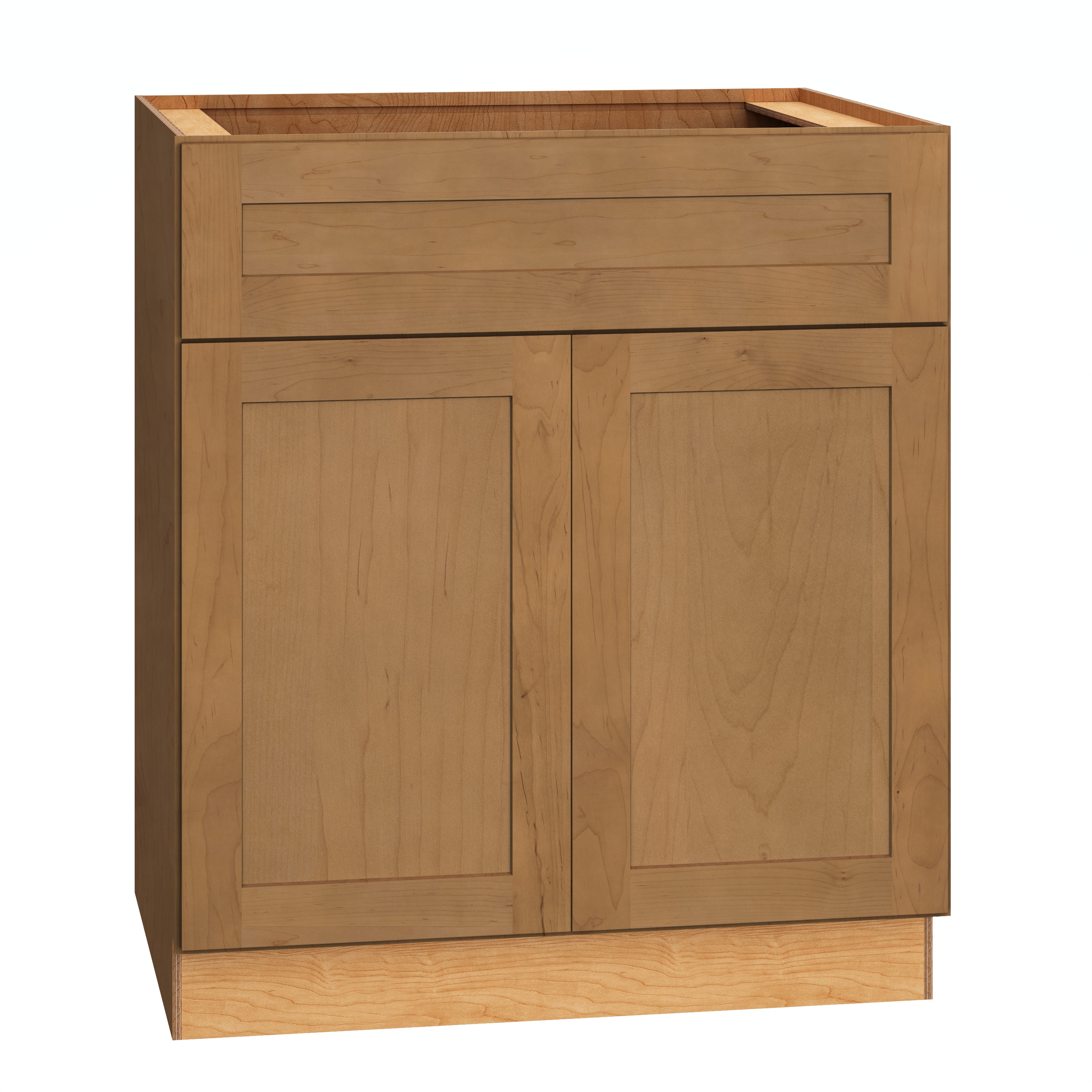 Diamond Express 62L-B30 Jamestown 30-in W x 34.5-in H x 24-in D Sahara Brown Base Fully assembled Plywood Cabinet (Recessed Panel Shaker)