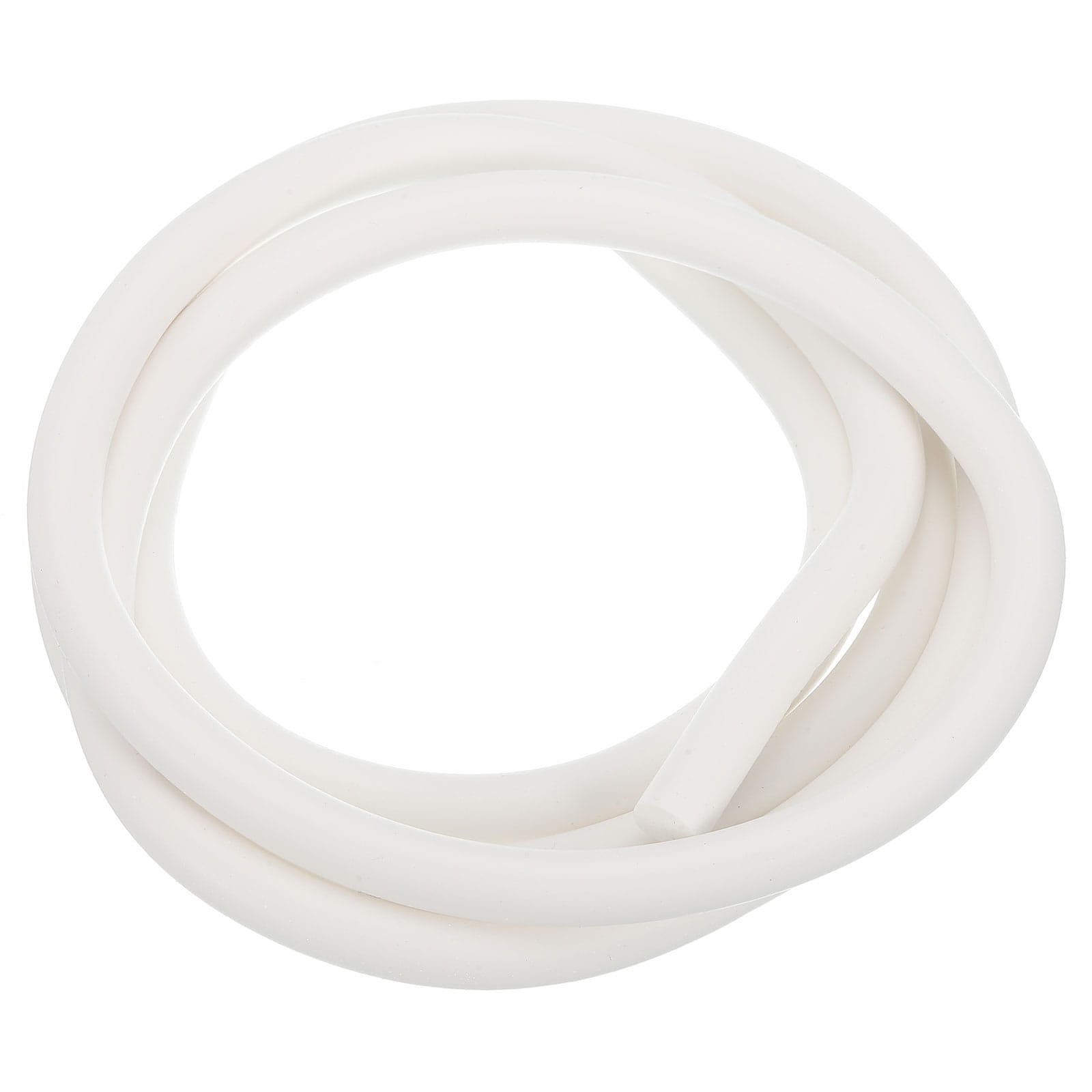 Unique Bargains Silicone Foam Seal Strip 9mm(0.35 Inch) Dia 1.5 Meters(4.92 Ft) Long Sponge Rubber Weather Seal Strip Round Rubber Cord Solid for DIY Warehouse Pads Foam Tubing Crafts - White