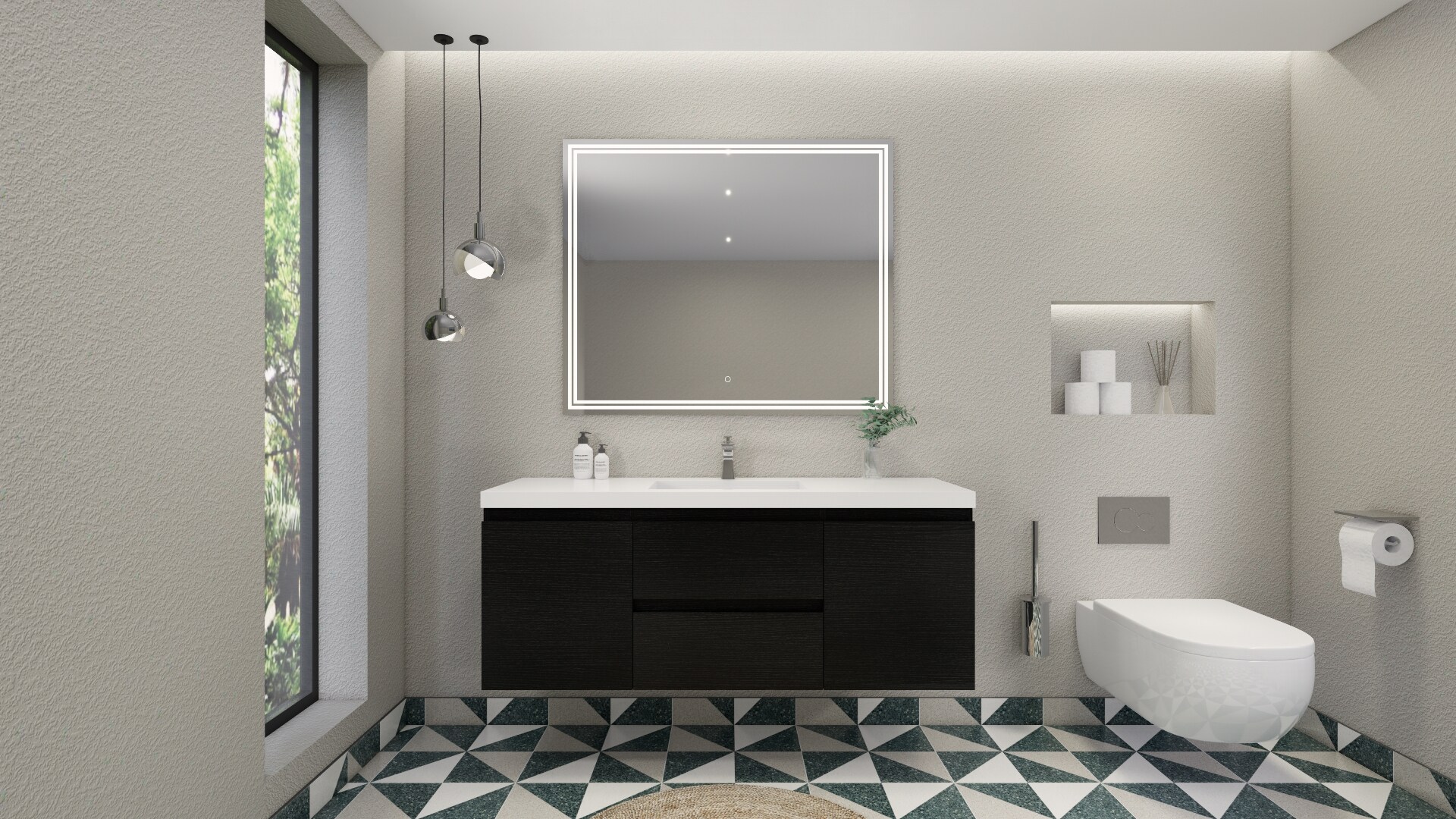 Moreno Bath MOB60S-RB Bath-Vanity-Combo - View #6