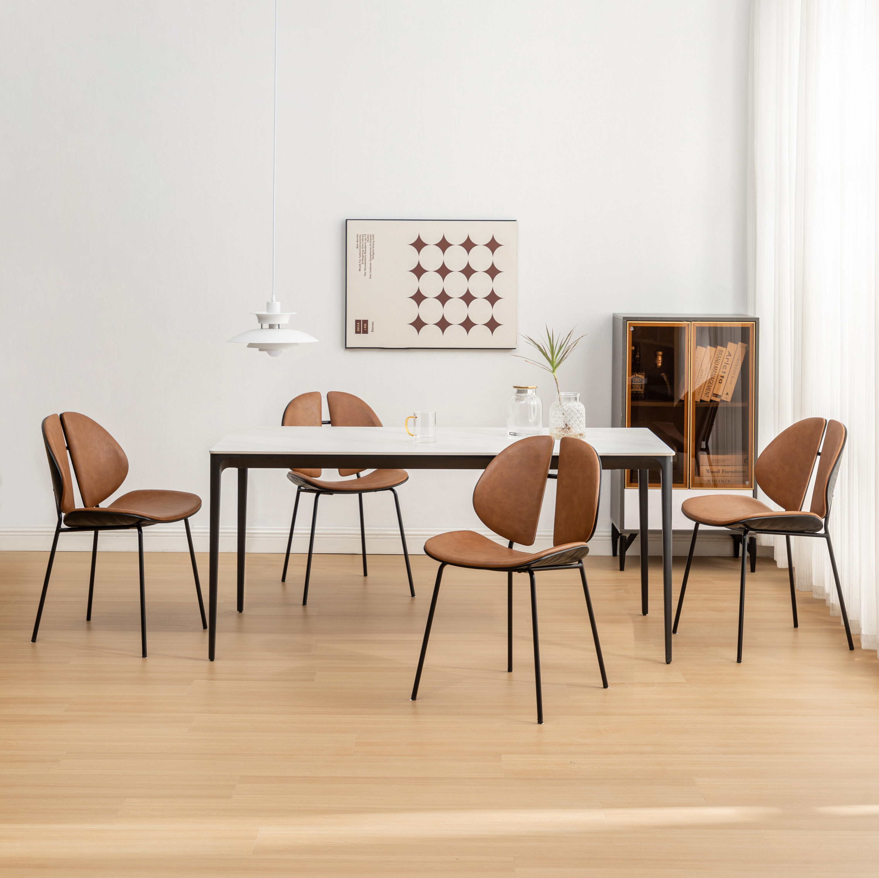 Art Leon CC083-2-BR-PU chairs - View #2