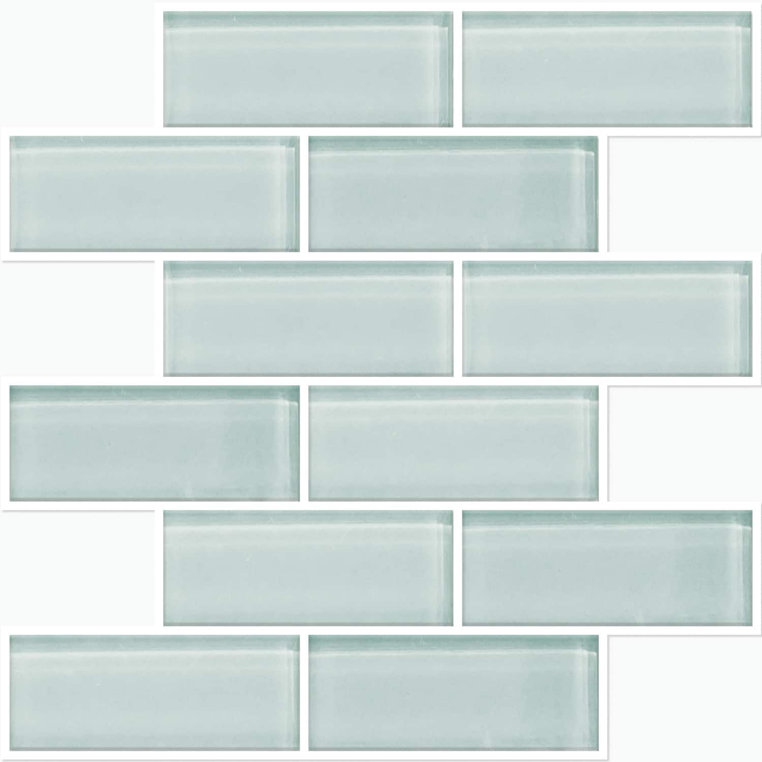 RoomMates TIL4964FLT 10.5-Inches W x 10.5-Inches H Self-adhesive Blue Geometric Wall Decal
