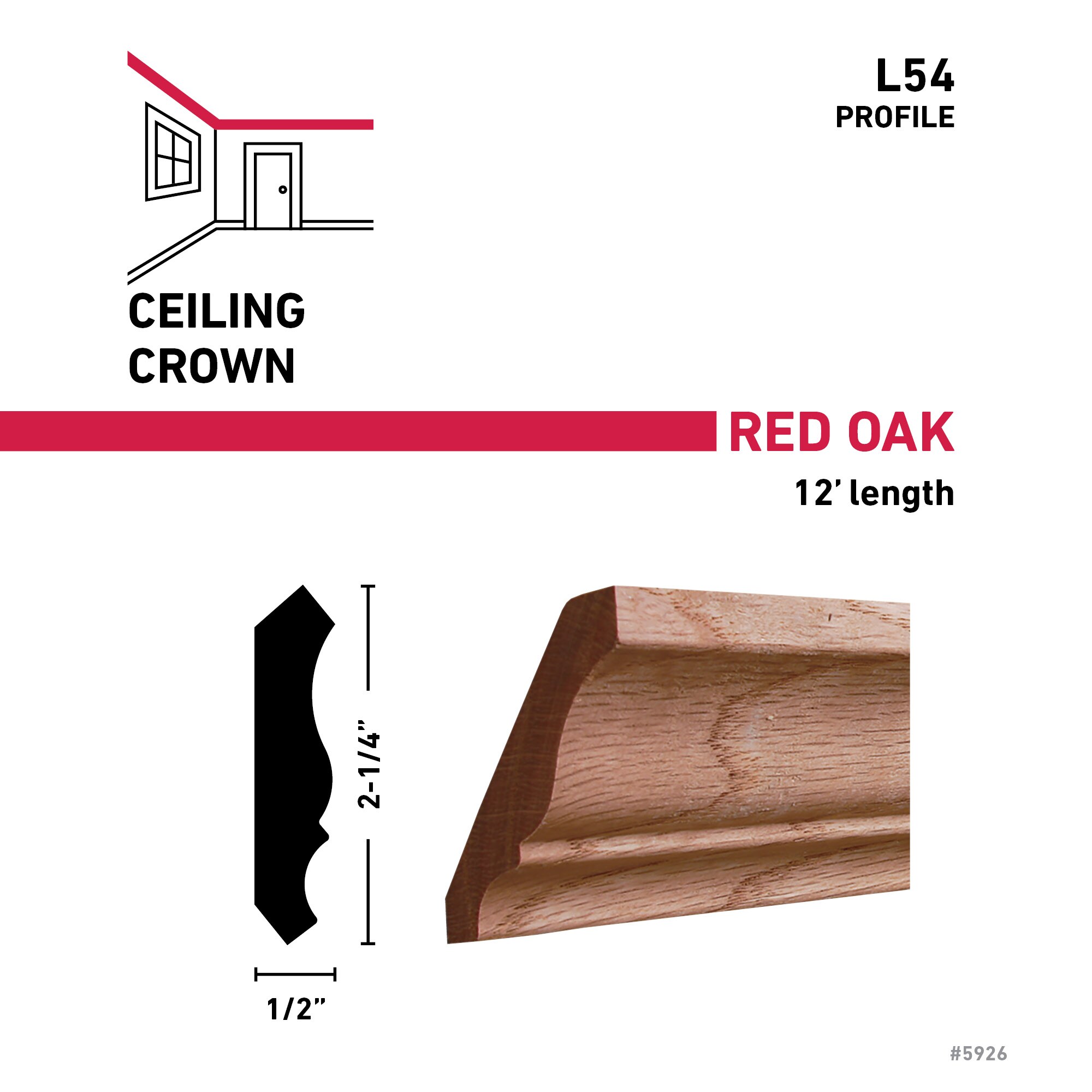 RELIABILT L  5412OAKSL Crown-Moulding - View #3