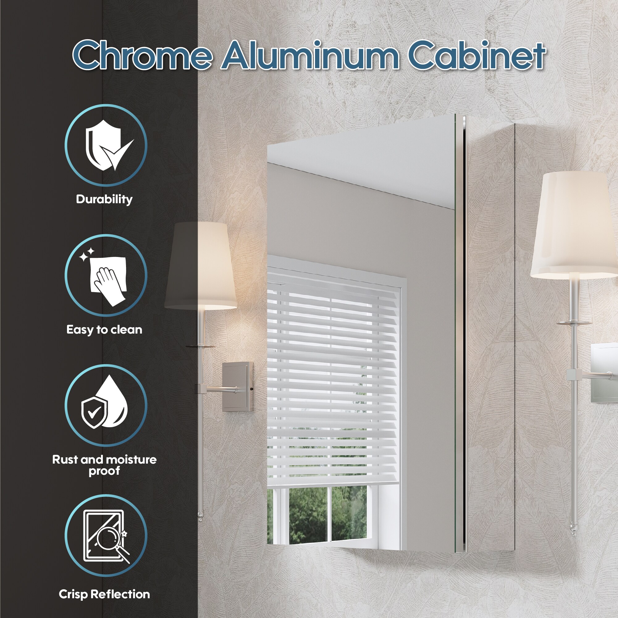 WELLFOR EX-2432HY Bathroom-Medicine-Cabinets - View #4