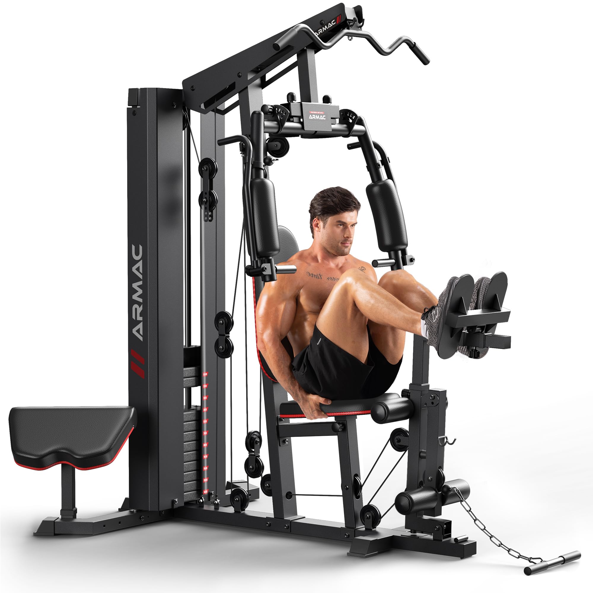 FED Fitness ARMAC All in One Home Gym Multifunctional Workout Station 150LBS Weight Stack Full Body Strength Training Equipment