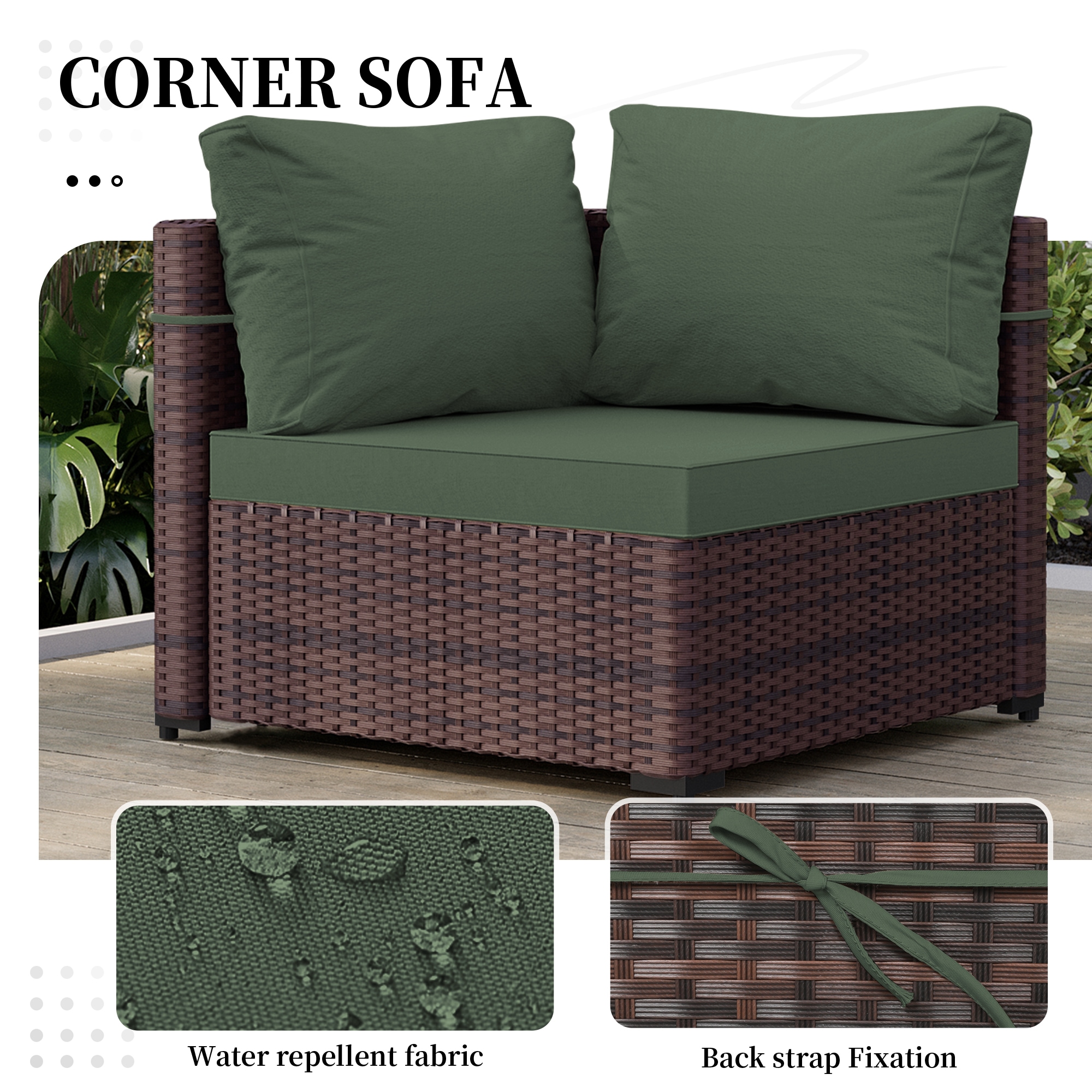 UPHA PL-2CZ-28DK-Z2 Patio-Conversation-Sets - View #4