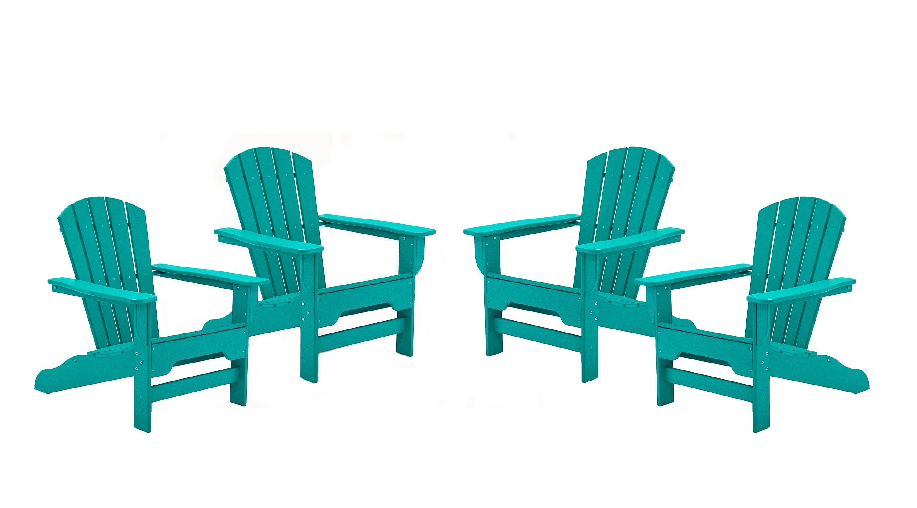 Lemon Yellow Foldable Adirondack Chair with Ottoman