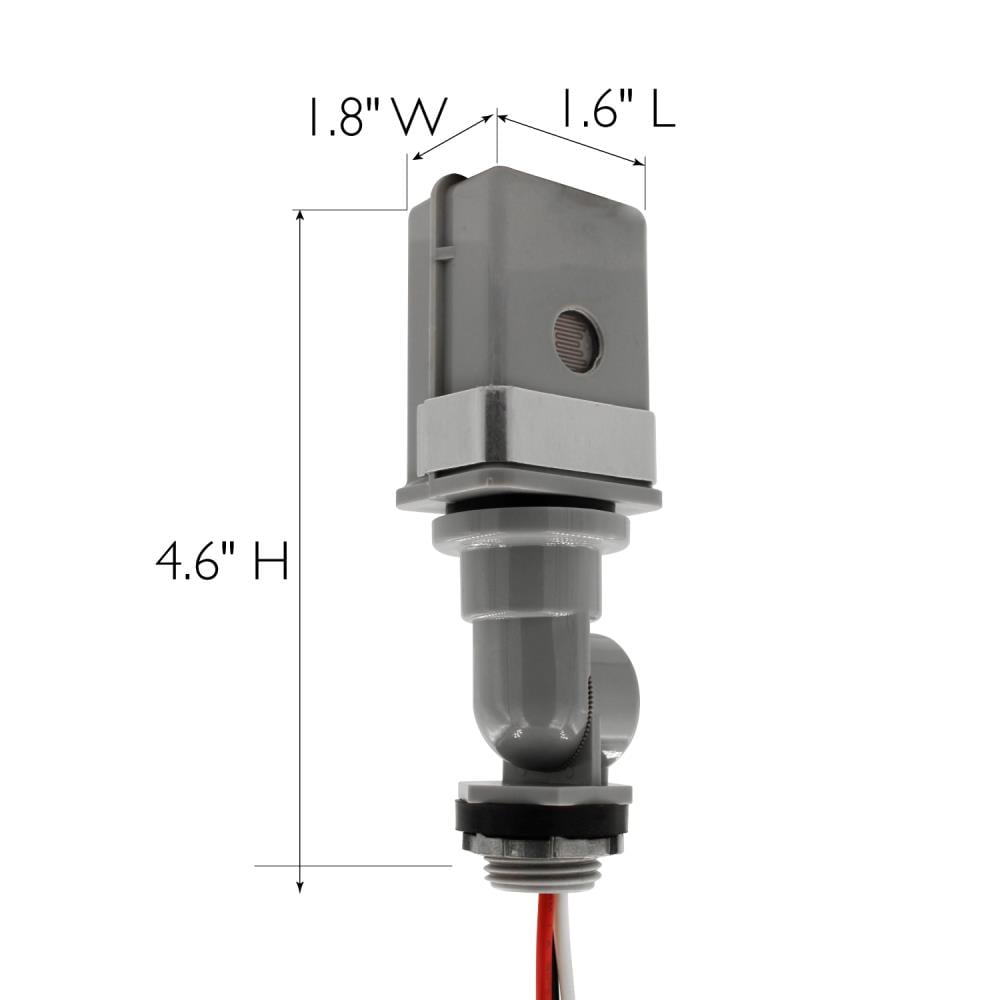 Design House 180-Degree Gray Screw-in Light Sensor in the