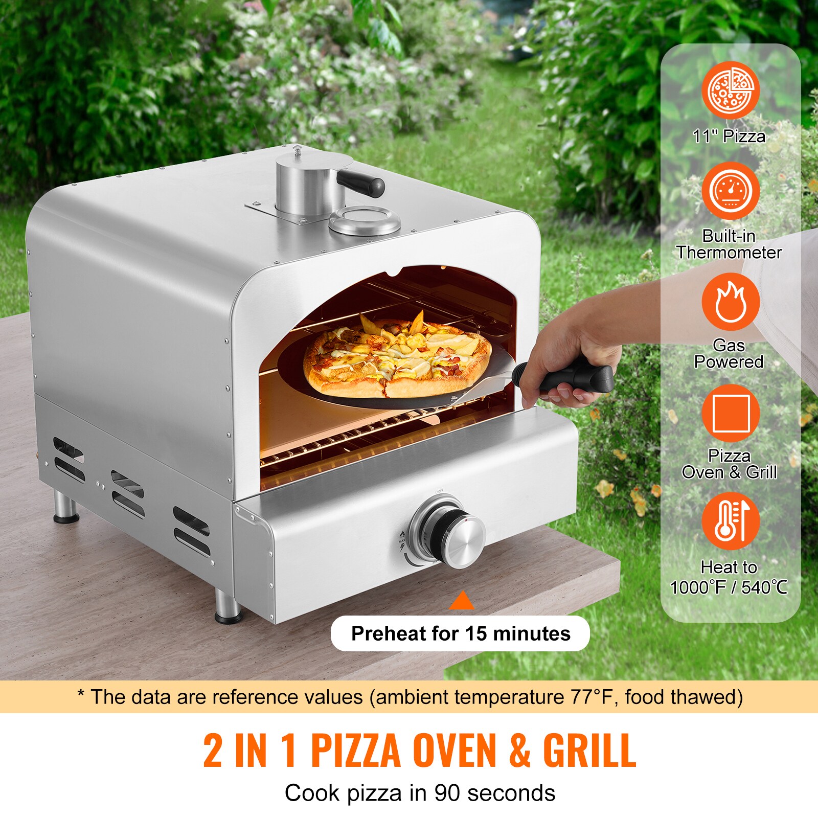 VEVOR TMSPSL13YCMB1PULCV0 Outdoor-Pizza-Ovens - View #3