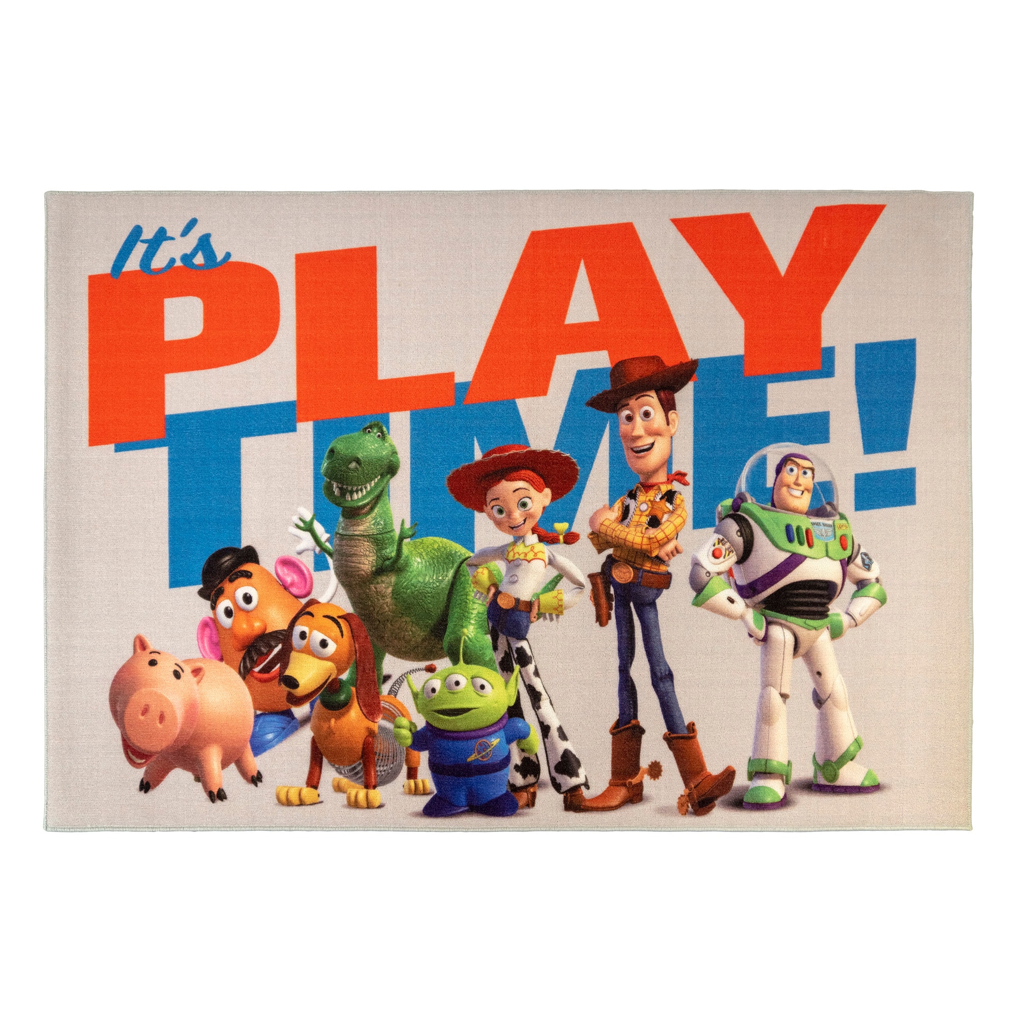 Disney 31203 TS Movie 4 x 6 (ft) Loomed Polyester Toy Story Playtime Rectangular Indoor Abstract Area rug