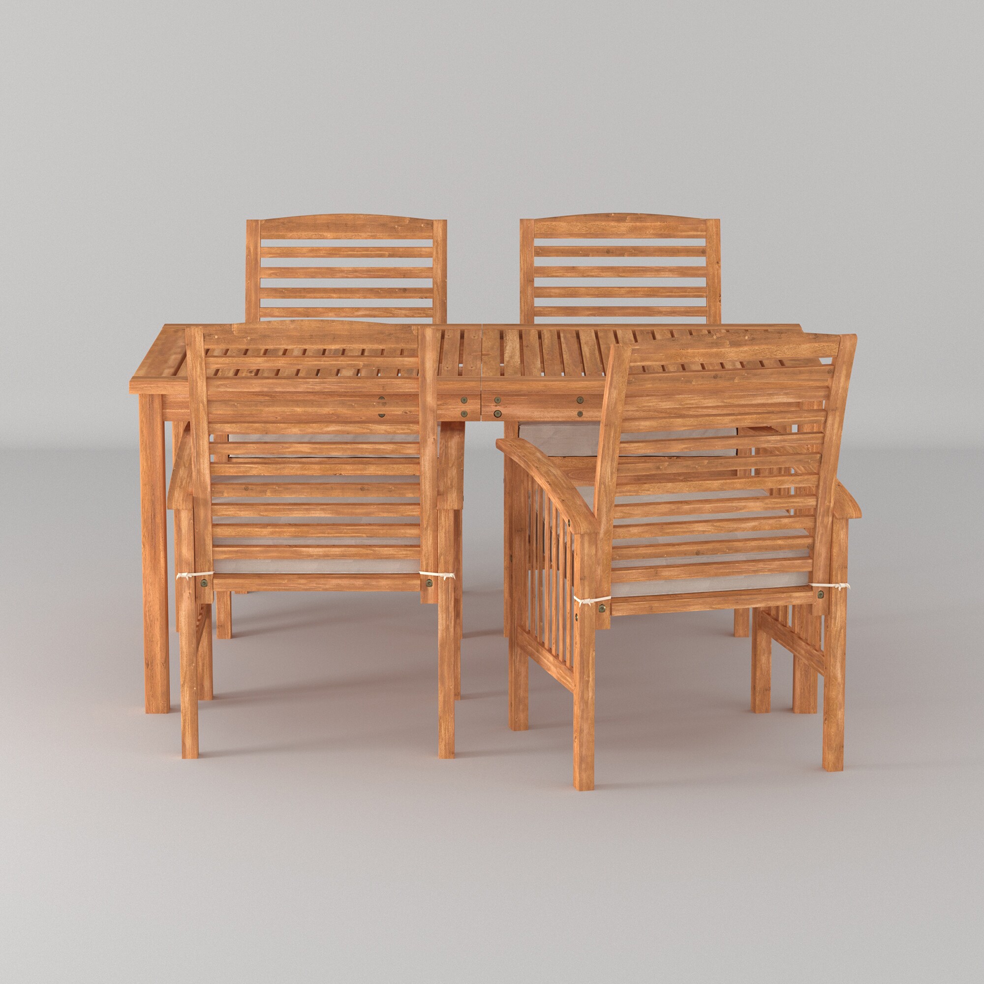 Walker Edison LWW5SDTBR Patio-Dining-Sets - View #2