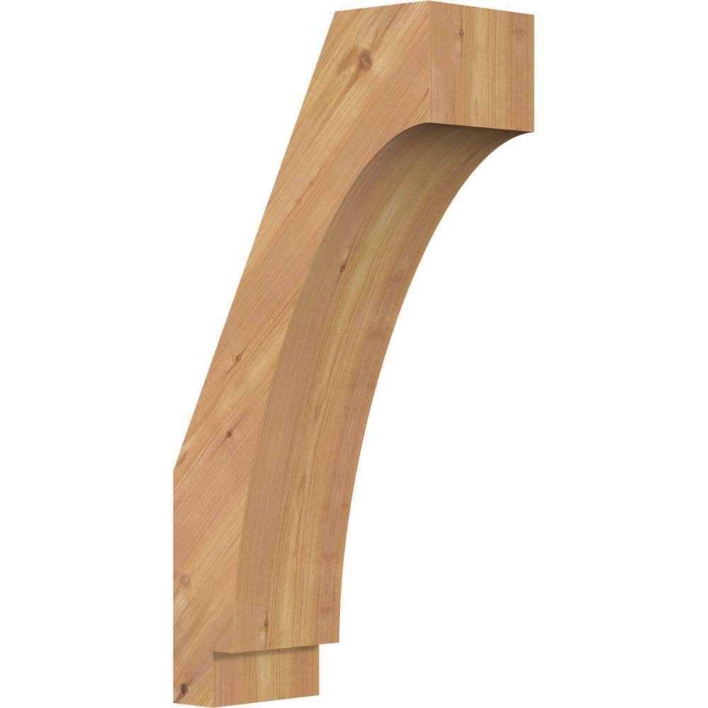 Ekena Millwork BRC06X12X24IMP00SWR 5-1/2-in x 12-in x 24-in Western Red Cedar Unfinished Wood Imperial Smooth Knee Brace