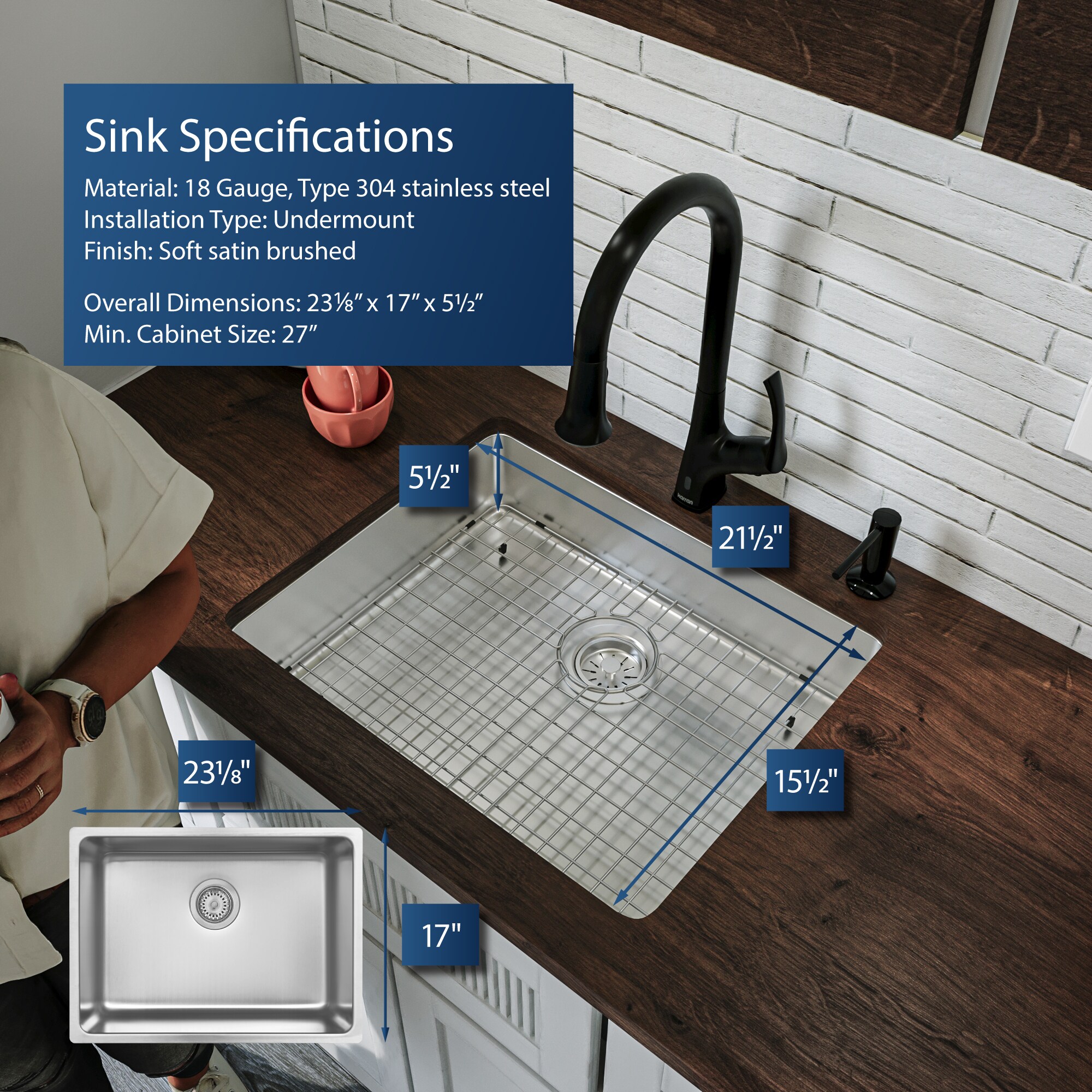 Karran NC-425-PK1 Kitchen-Sinks - View #10