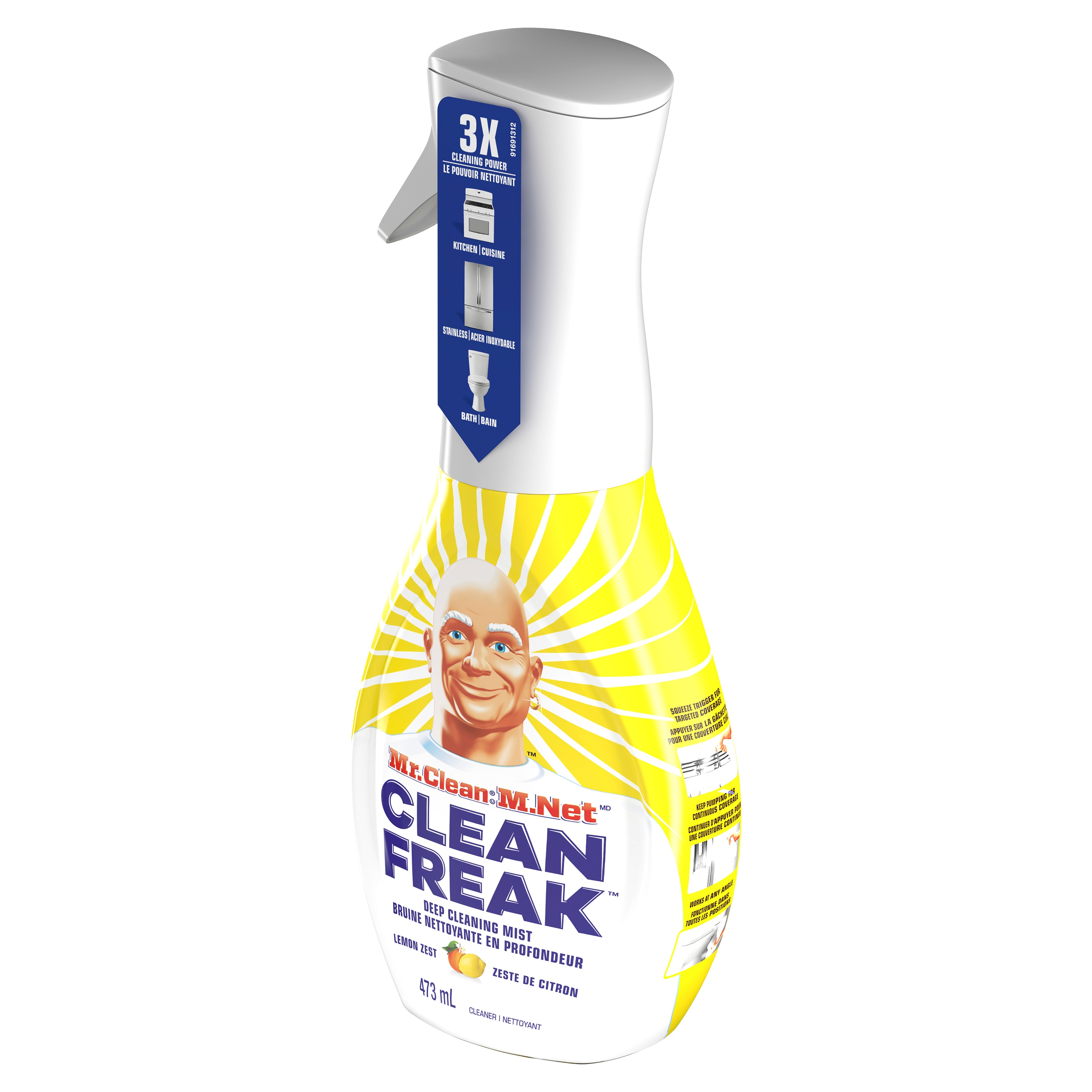 Mr Clean Freak Lemon Zest Refill, 16 Oz - Empire Kosher Crown Heights