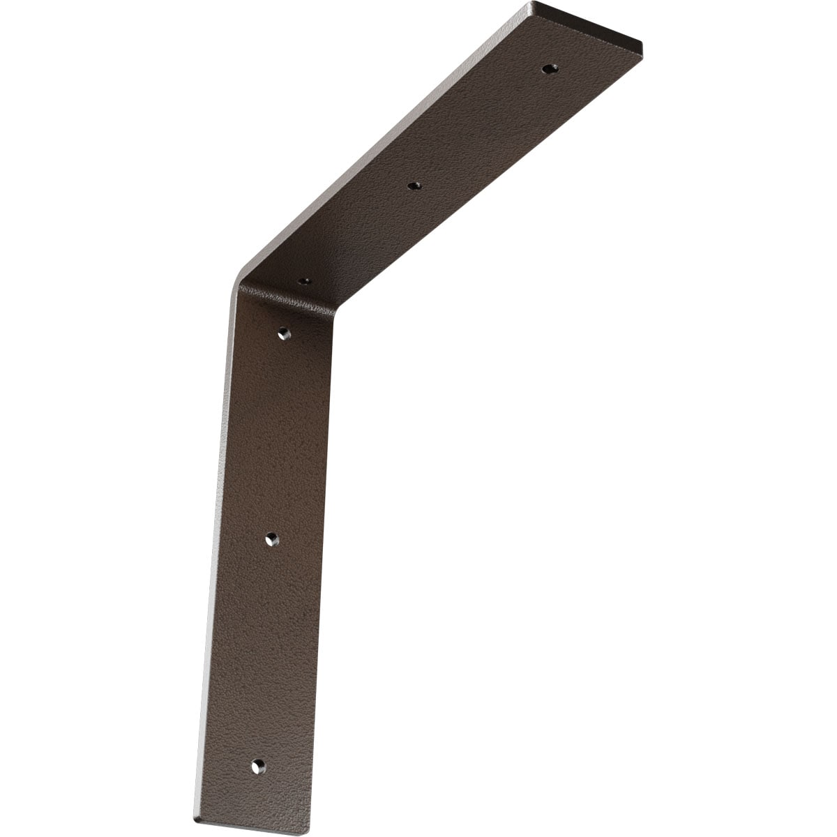 Ekena Millwork BKTM02X10X10HAHBR Hamilton 10-in x 2-in x 10-in Brown Steel Countertop support bracket