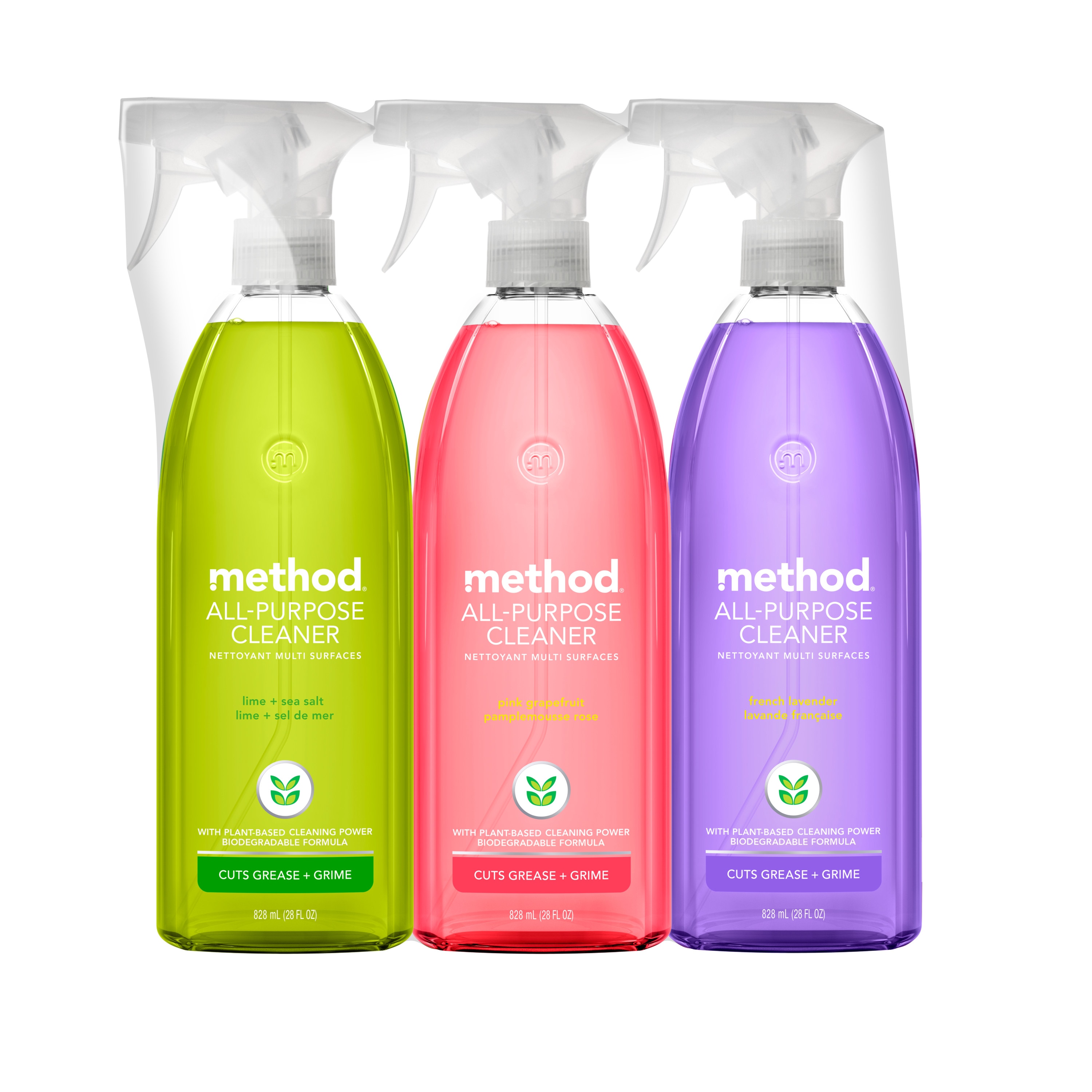 method 28-fl oz Assorted Liquid All-Purpose Cleaner (3-Pack) in the All- Purpose Cleaners department at