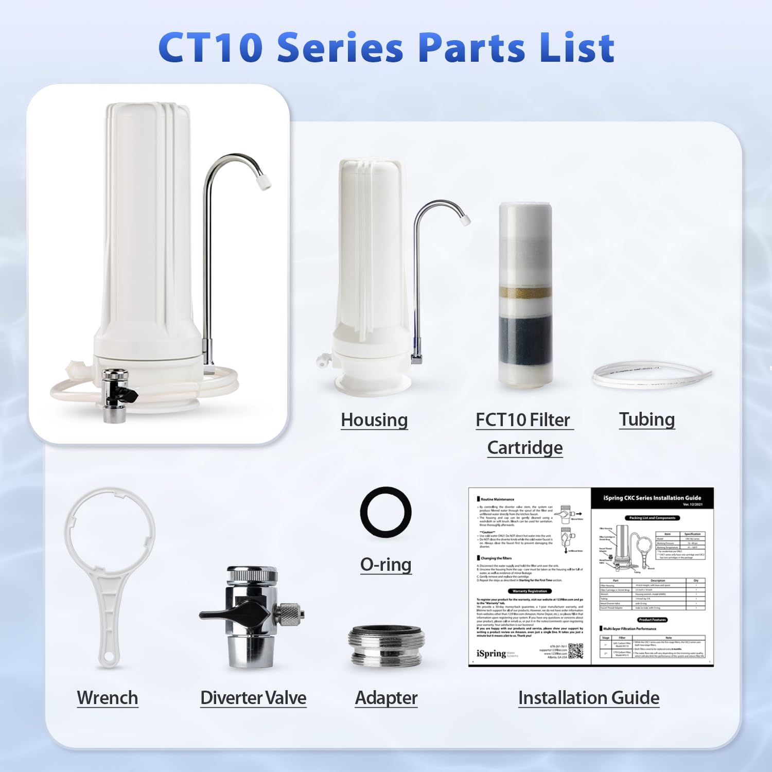 iSpring CT10-W Faucet-Mount-Filters - View #6