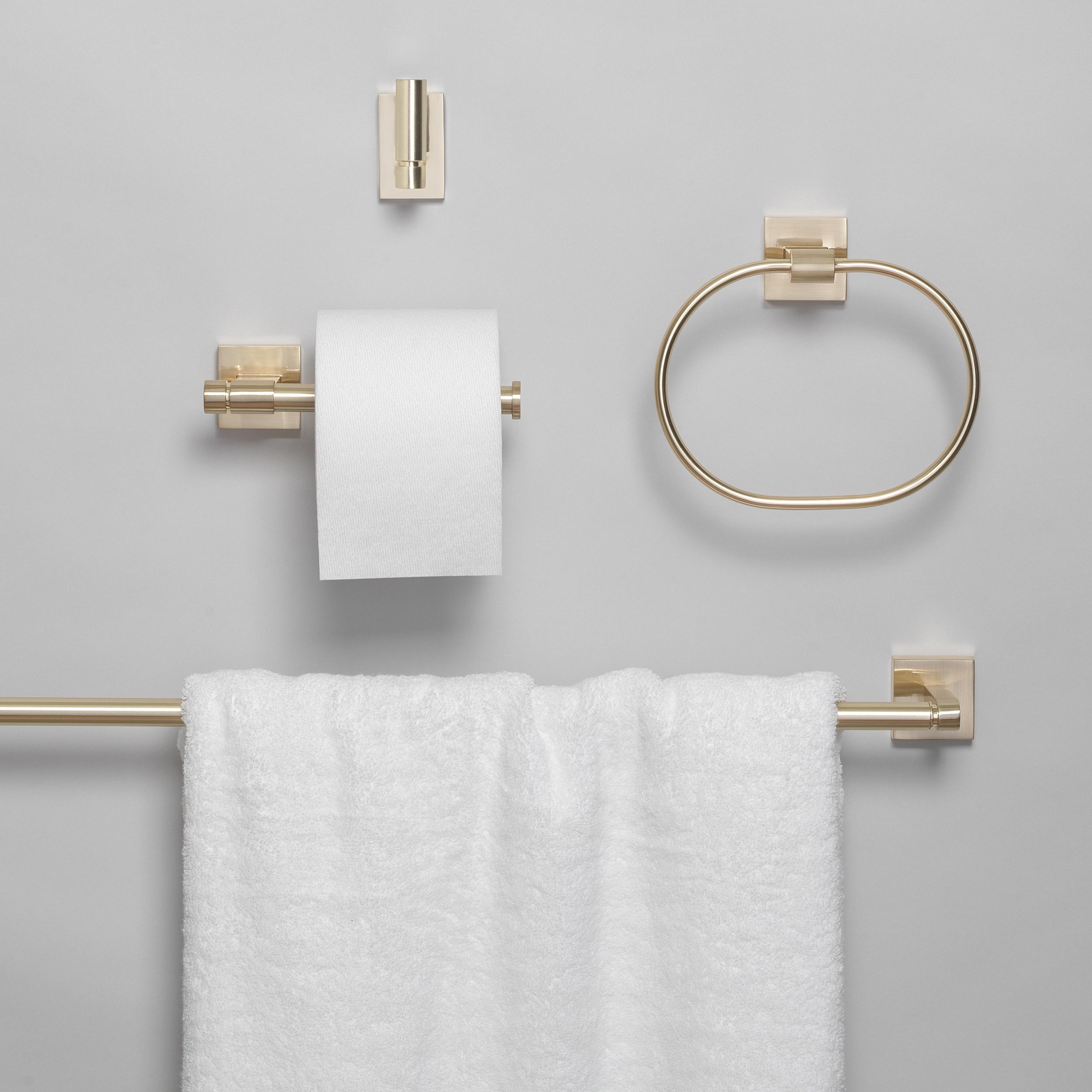 GlideRite Hardware 9018-KIT-SQ-CHPG-1 Decorative-Bath-Hardware-Kits - View #2