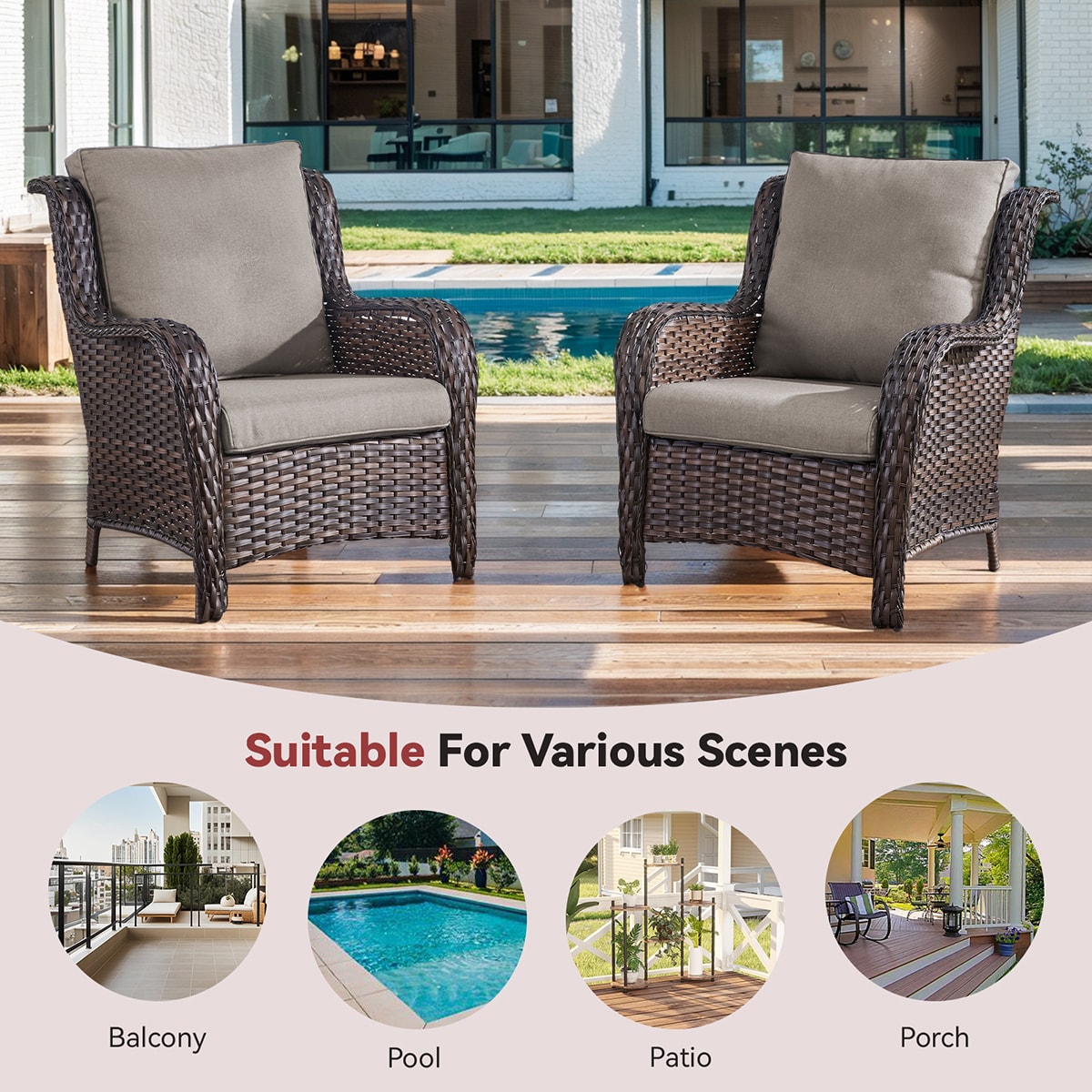 Rilyson FSWK006-3AA Patio-Furniture-Cushions - View #3