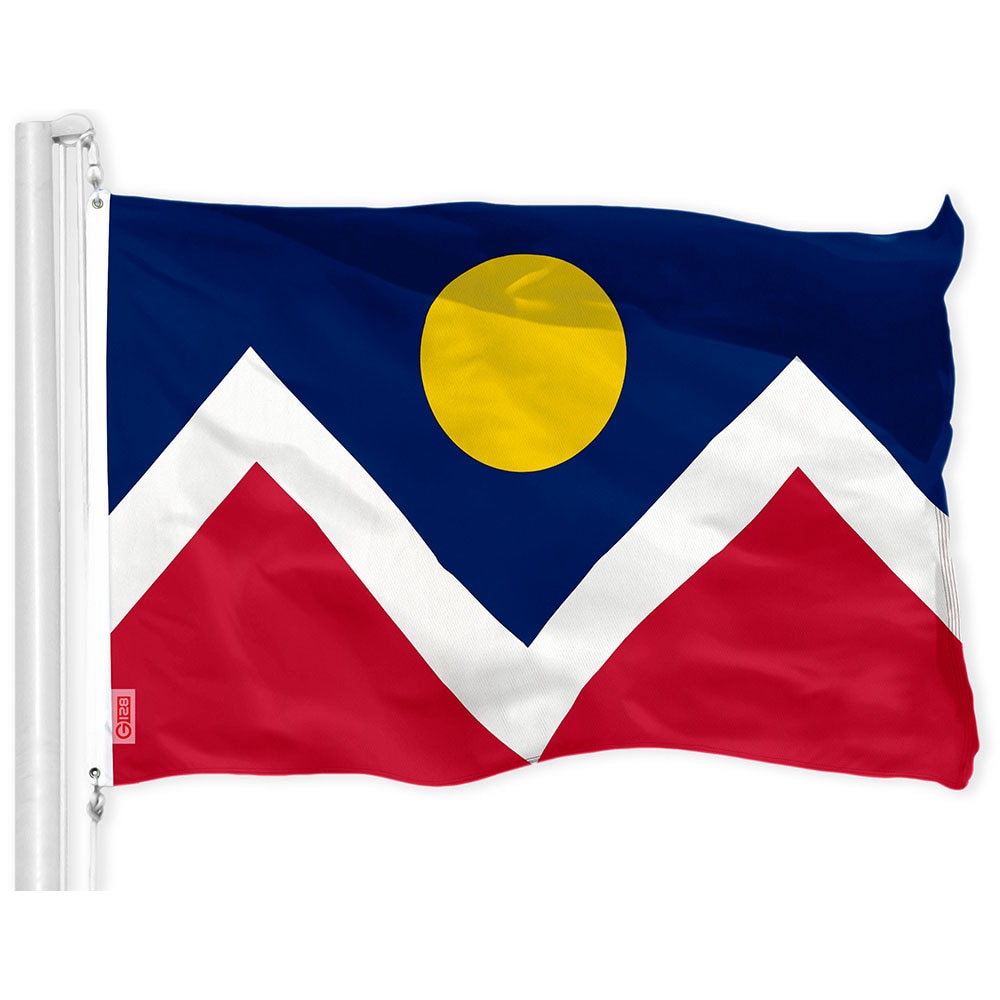G128 3-ft W x 5-ft H Denver City Flag