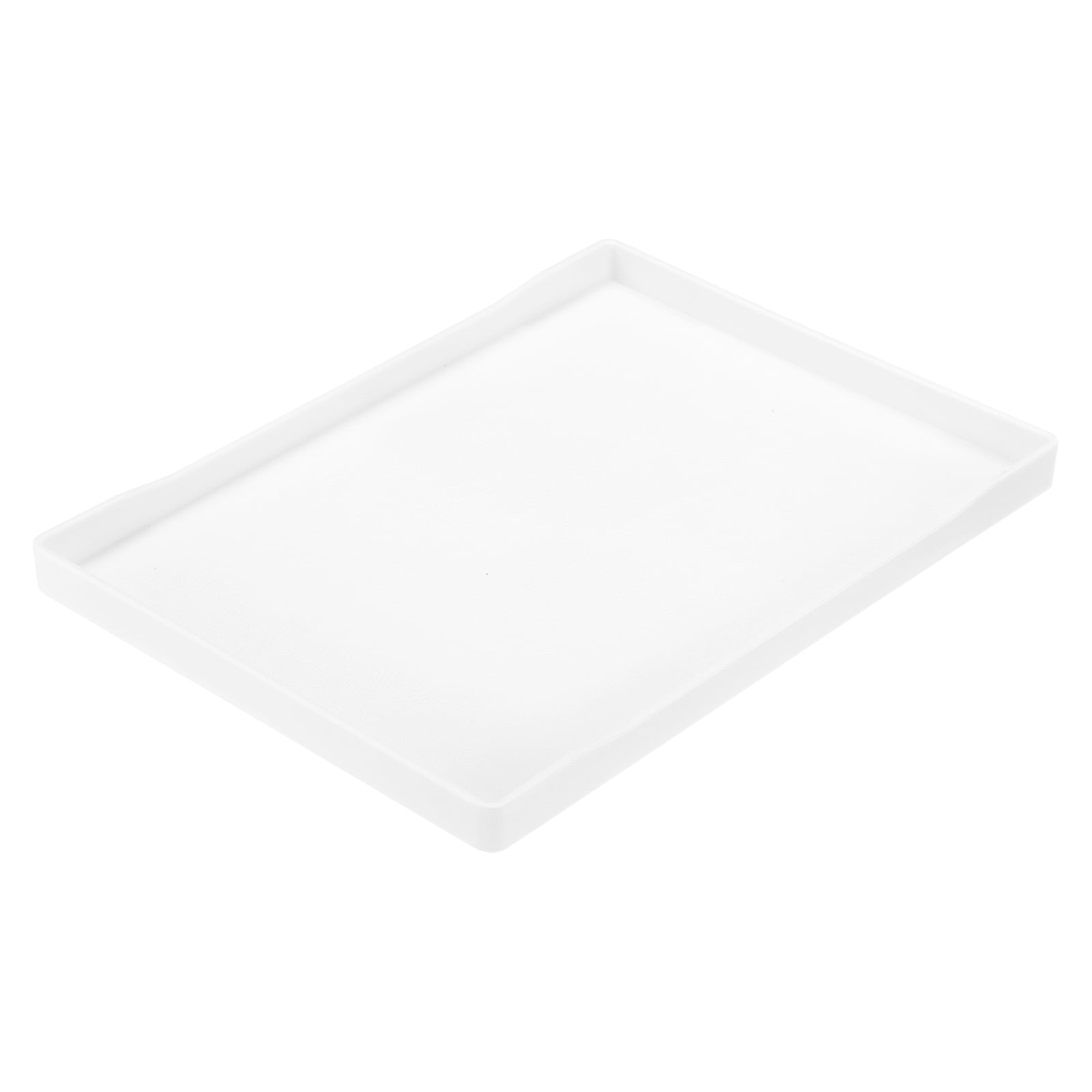 Unique Bargains Serving Tray Small White Mini Tray 6 Inch x 9 Inch Plastic Rectangular Wooden Serving Trays decorative platter for Breakfast Kitchen Bathroom #S26031800UX1152