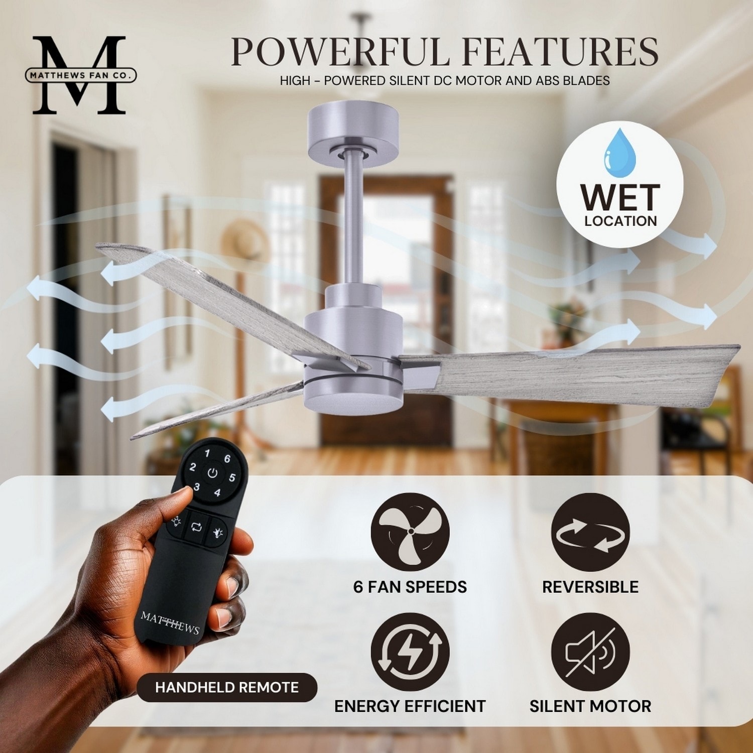Matthews Fan Company AK-BN-BW-56 Ceiling-Fans - View #2