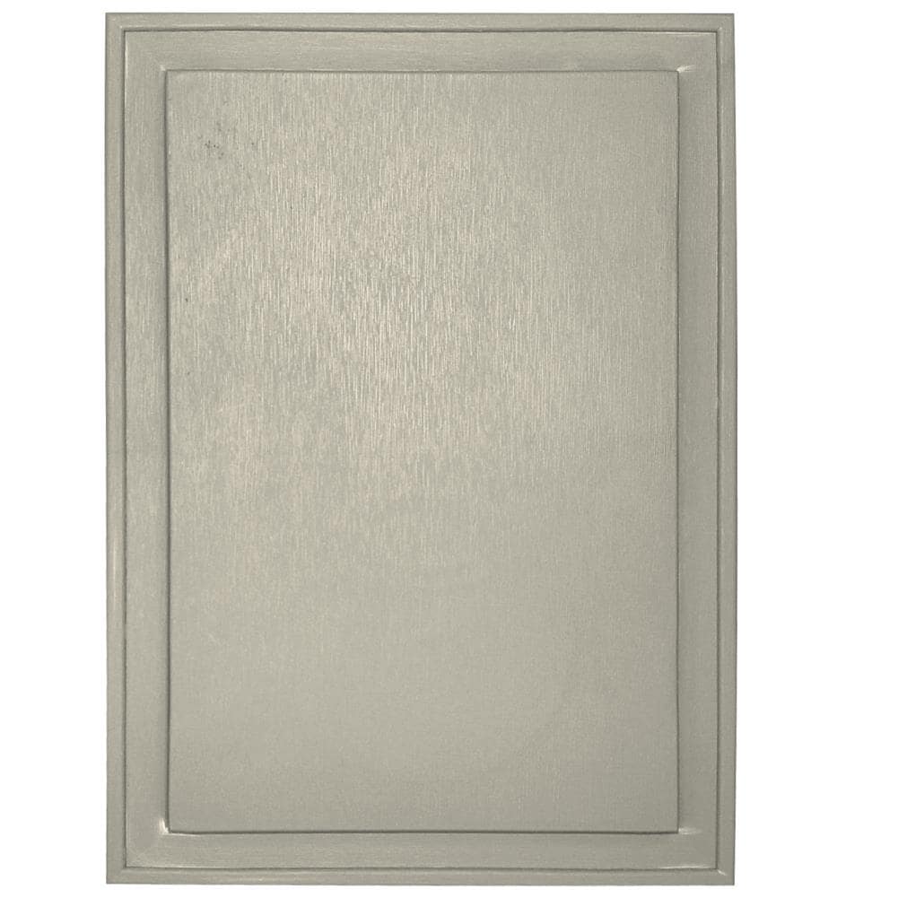 Builders Edge 130120009089 10-in x 14-in Champagne Vinyl Universal Mounting Block