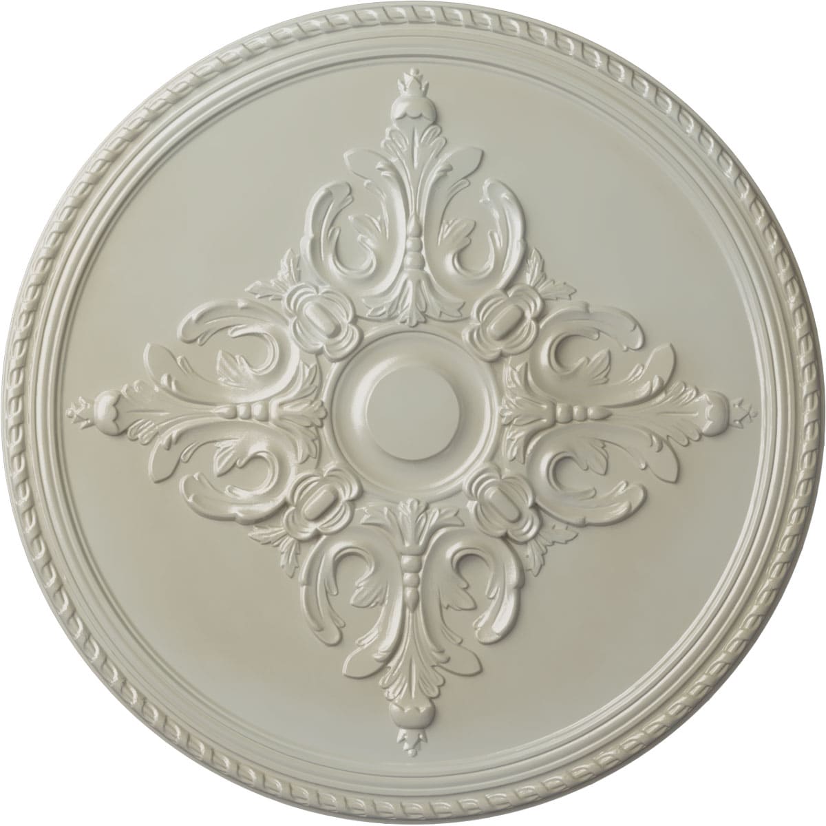 Ekena Millwork CM40MIFBS Milton 40.625-in W x 40.625-in L Painted Flash Blue Polyurethane Whole Ceiling Medallion