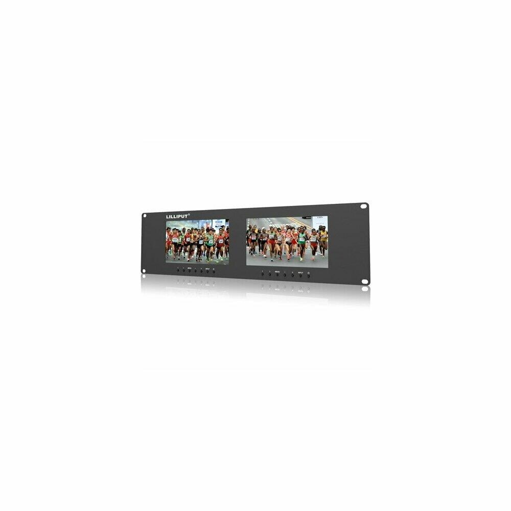  TCNCD329510 Lilliput Electronics LIL-RM7024VD3RU 7 in. Dual Rack Monitor with Dual VGA, Video and DVI