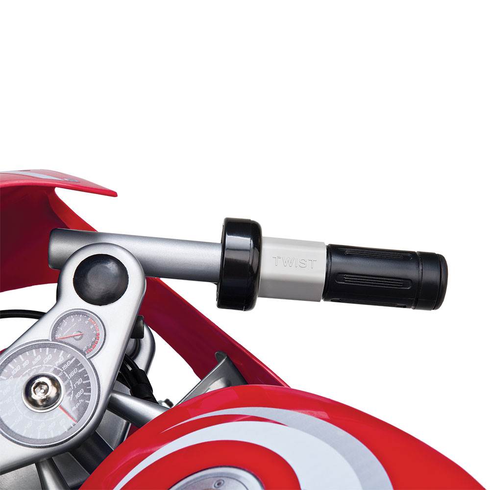 Razor 24 Volt Mini Electric Single Speed Racing Motorcycle Pocket Rocket,  Red