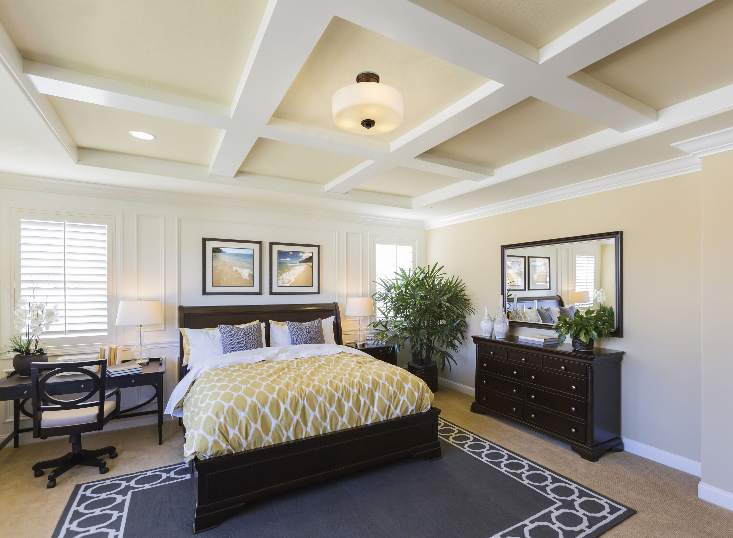 Arlington 14.75" Bronze Semi-Flush Mount with Matte Opal Glass Shade