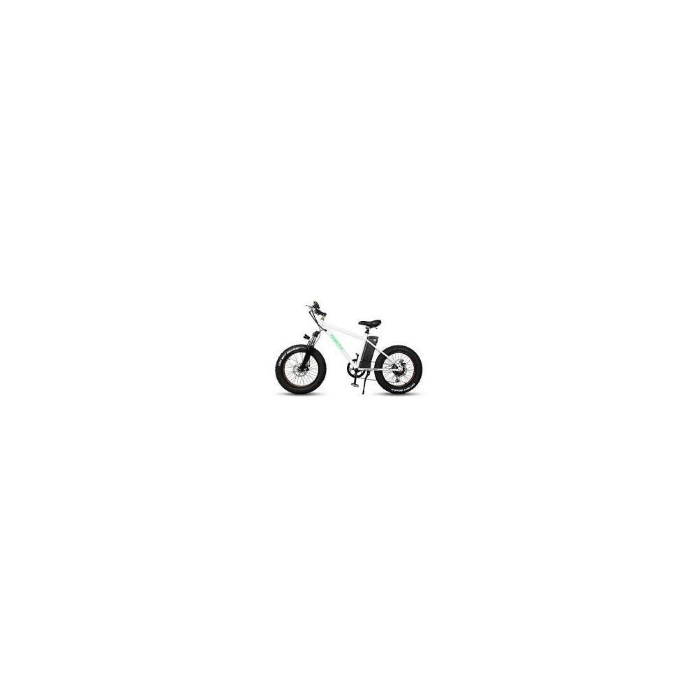  TRKPW177 20 in. Fat Tire Electric Bicycle Mini Cruiser White