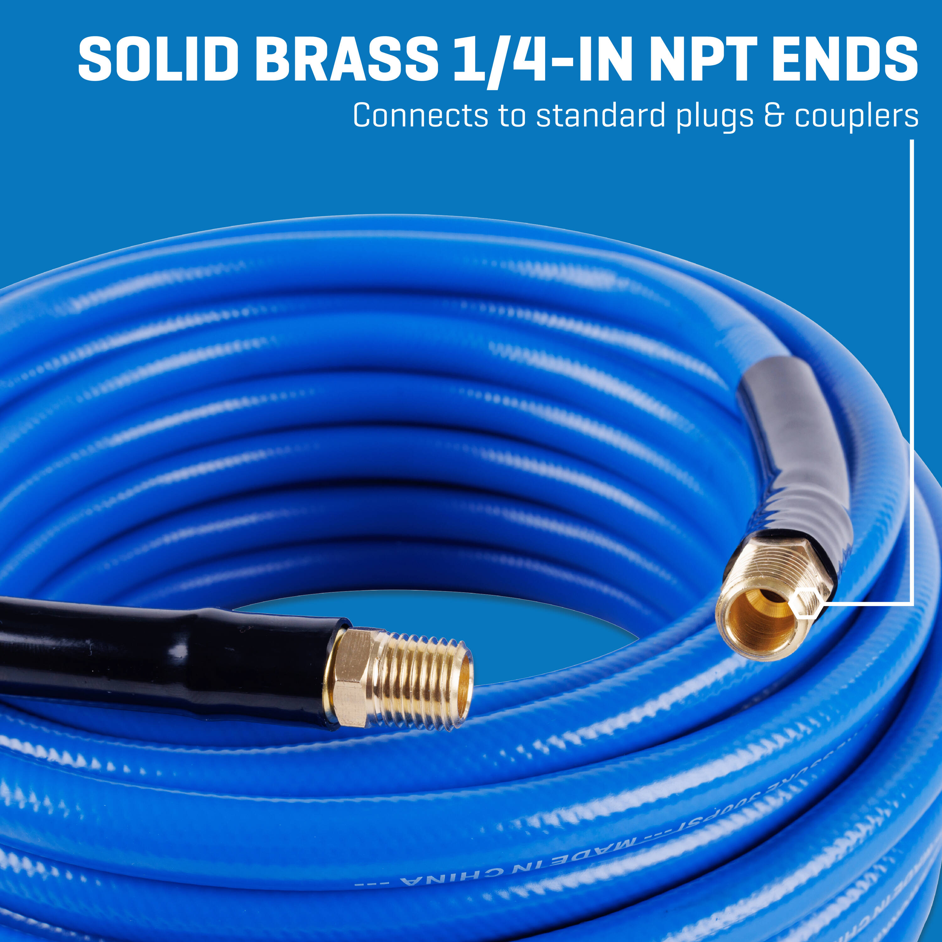Kobalt 3/8-in X 50-ft Poly Hybrid Air Hose in the Air Compressor Hoses  department at
