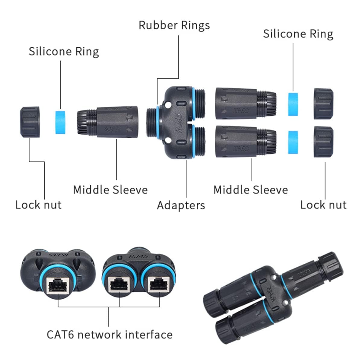 Micro Connectors C20-110L6WPS-6P Voice-Data-Connectors - View #3