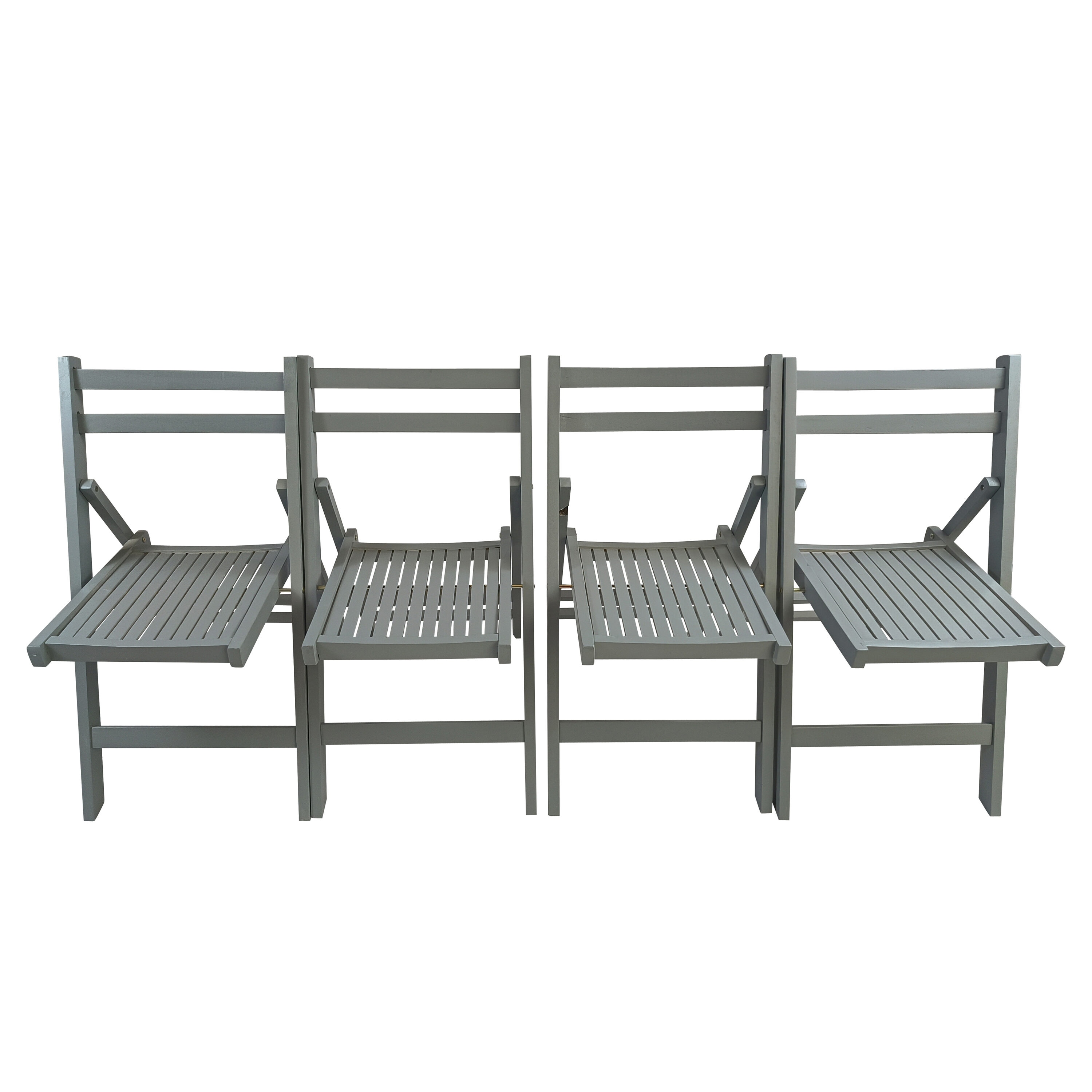 HONGGE 6 Pack Metal Chairs with Ergonomic Backrest