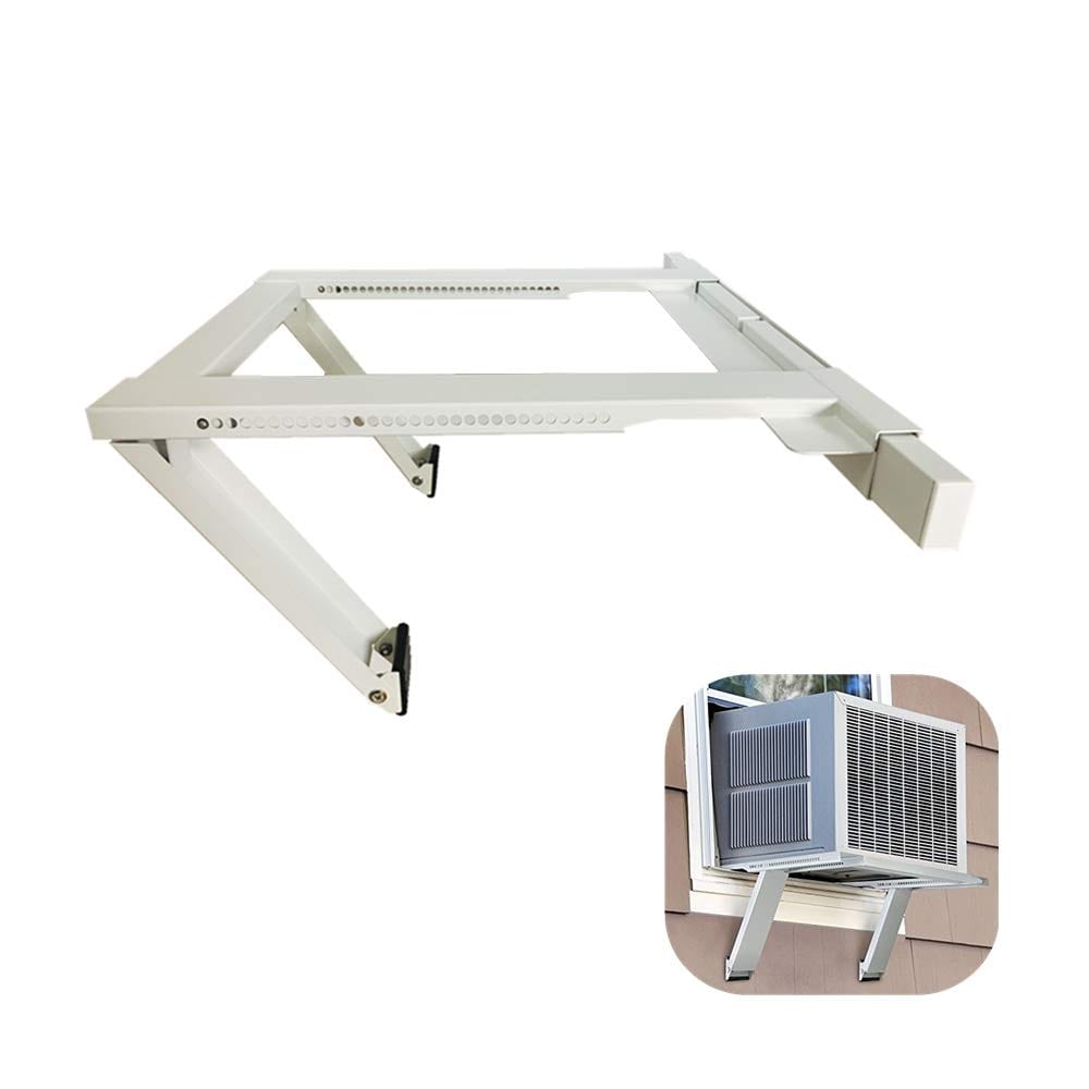 Phyfalip  Universal Adjustable Window Air Conditioner Support Bracket Heavy Duty Steel No Drill Fits 22 to 38 in Windows Holds 200 lbs 1 Piece