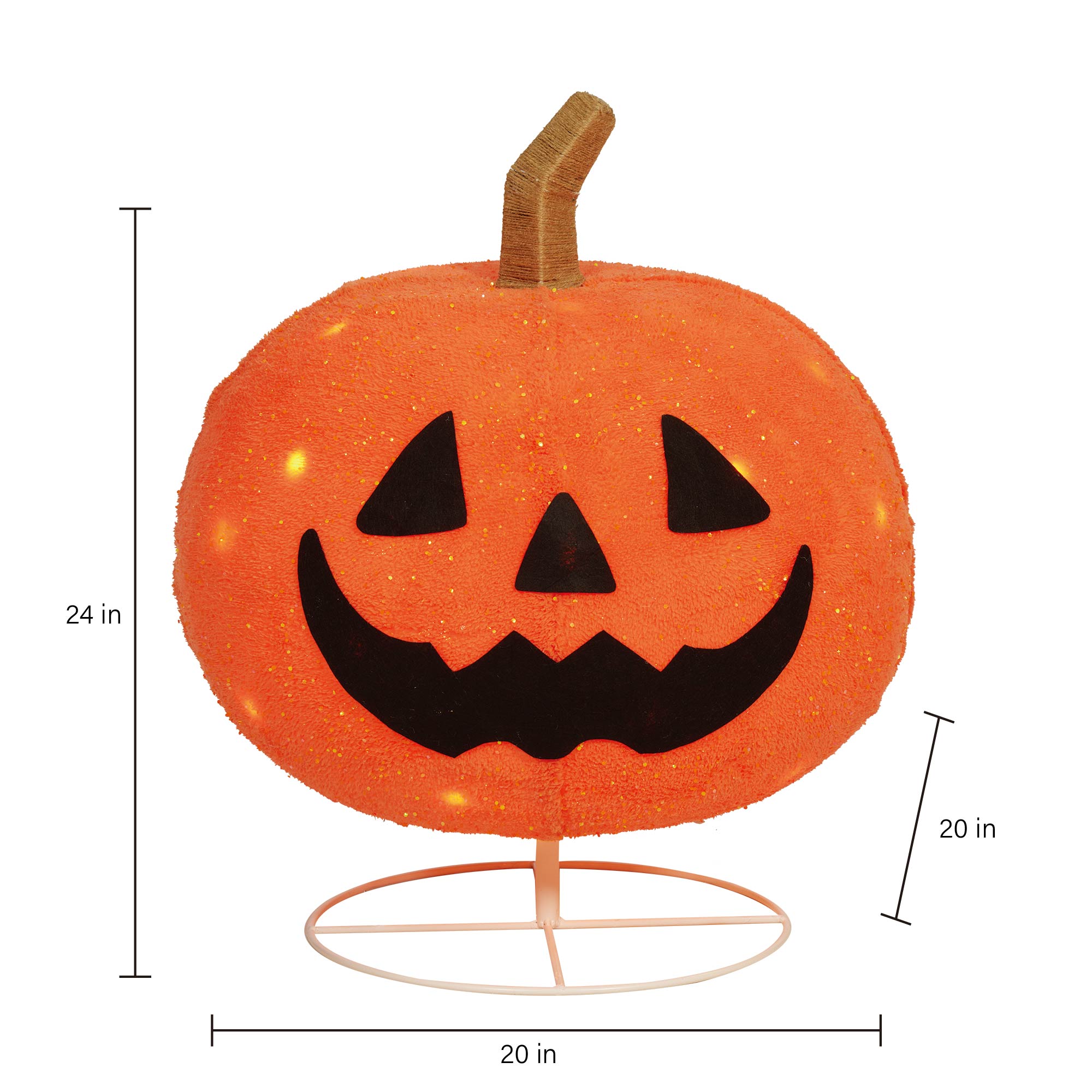 Haunted living discount lighted pumpkin 48in