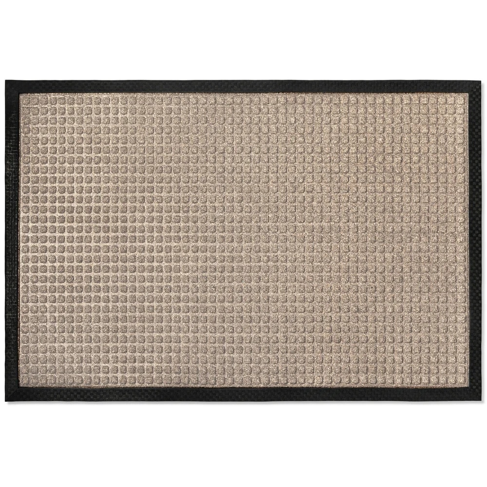 Envelor PP-71502-BE-M 2-ft x 3-ft Button - Beige Polypropylene Rectangular Indoor or outdoor Decorative Home Door mat
