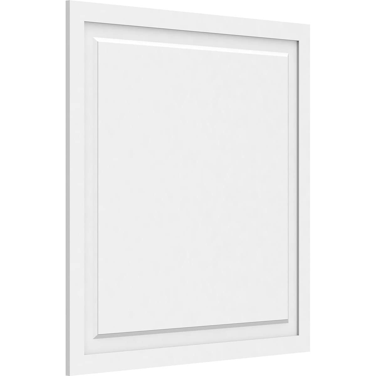 Ekena Millwork WALP38X38X062HAR 38-in x 38-in Smooth Paintable/Stainable White PVC Fretwork Wall Panel (